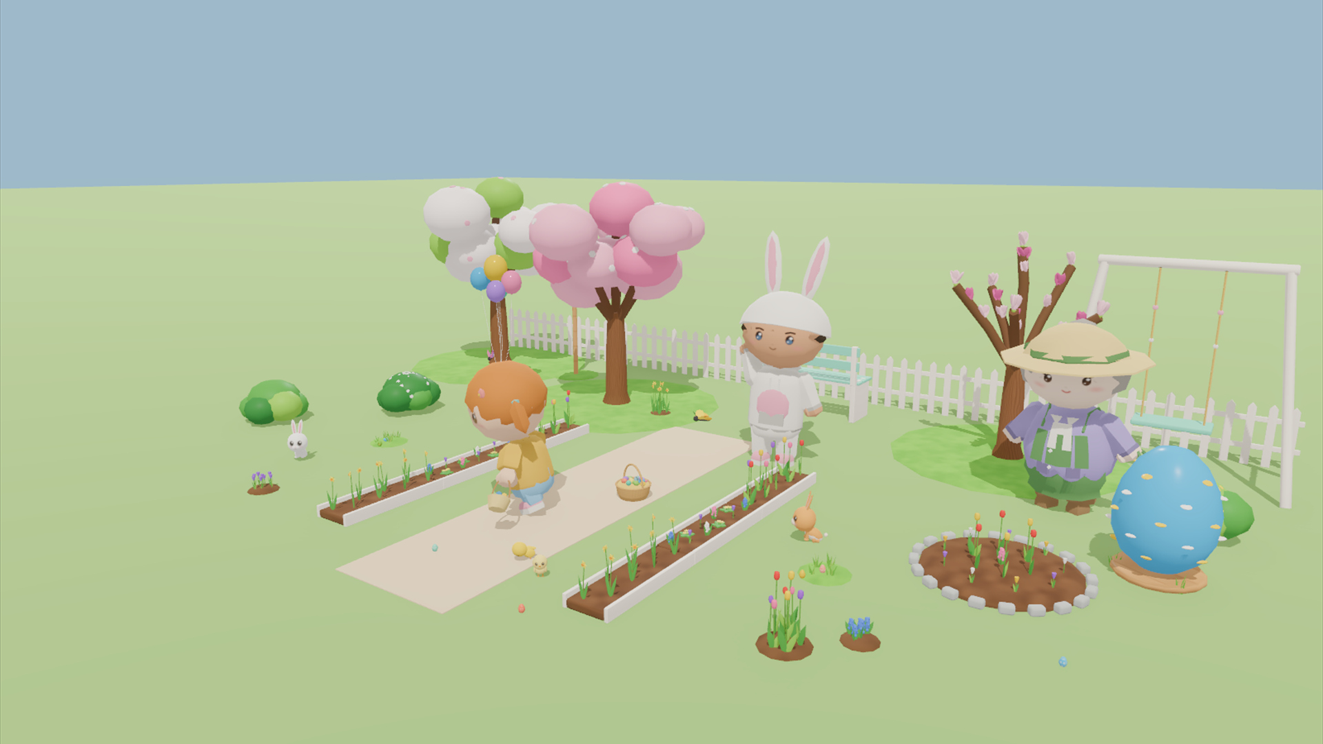 Spring &amp Easter Kit - 385 Low-Poly Models 3D Model