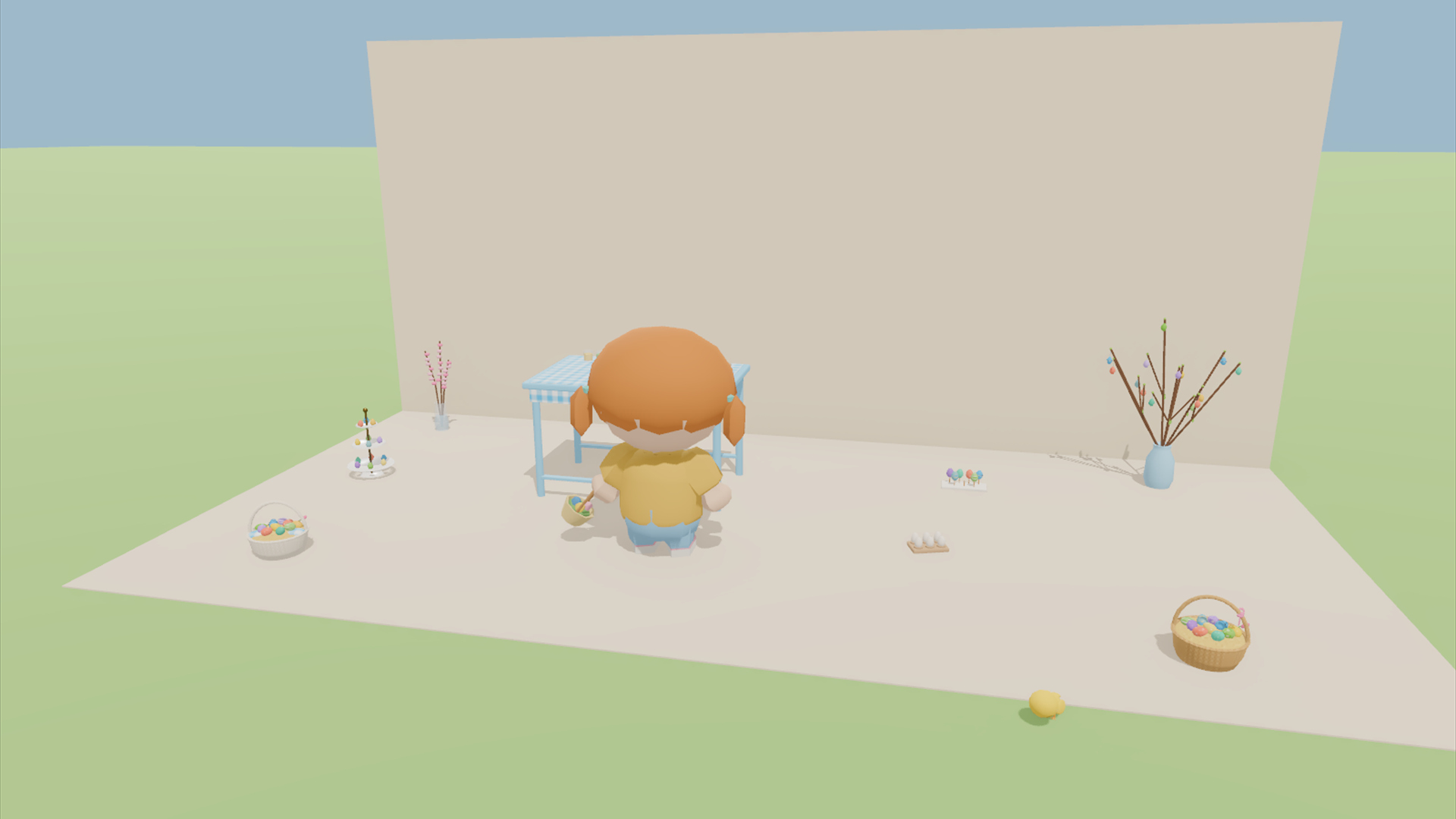 Spring & Easter Kit - 385 Low-Poly Models 3D Model