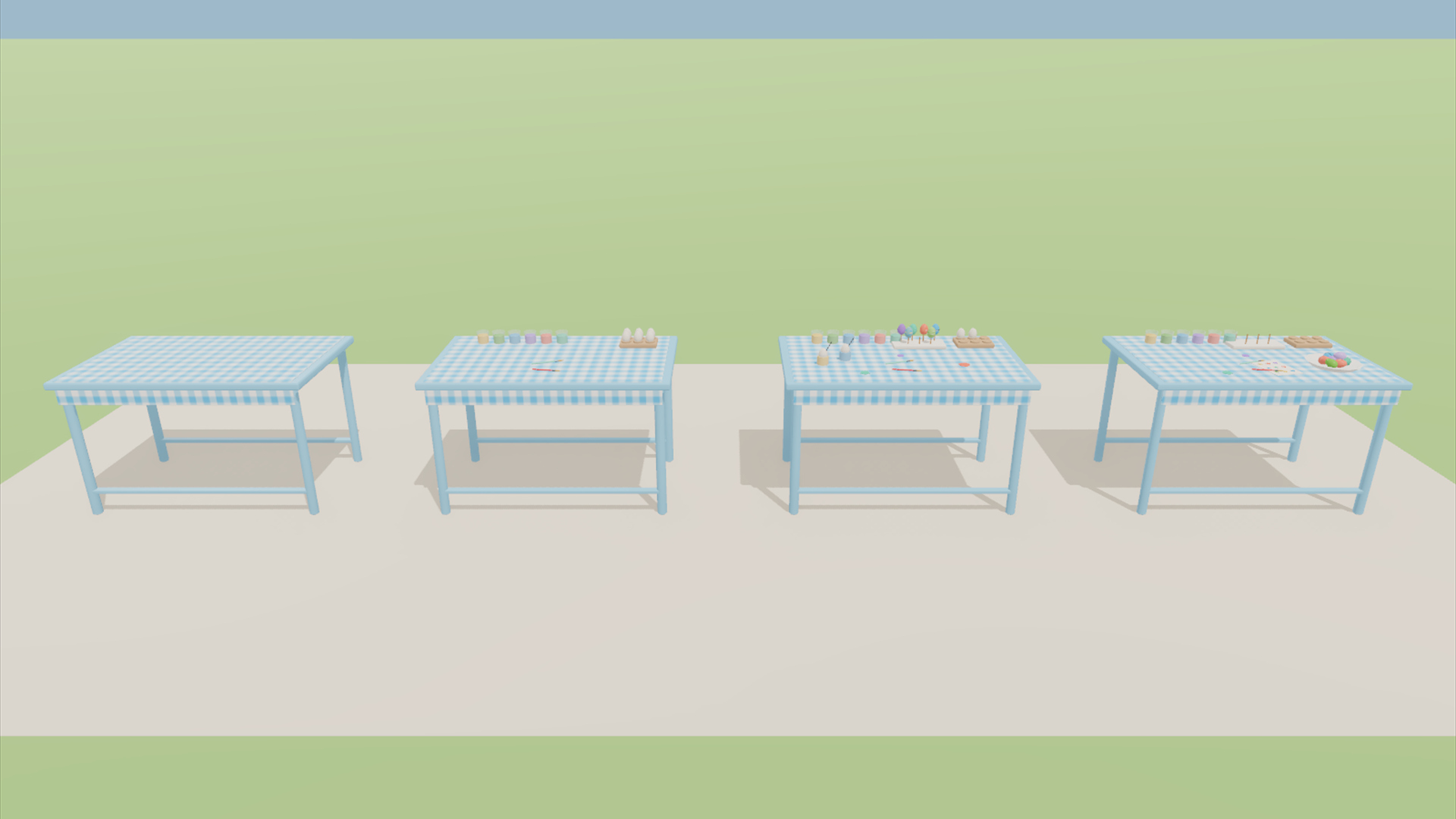 Spring &amp Easter Kit - 385 Low-Poly Models 3D Model