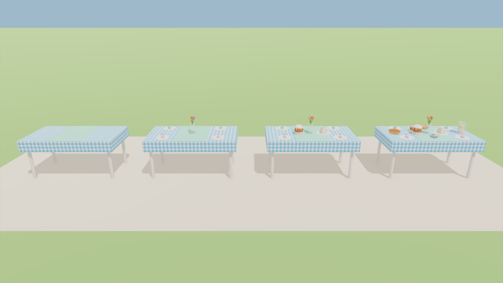 Spring & Easter Kit - 385 Low-Poly Models 3D Model