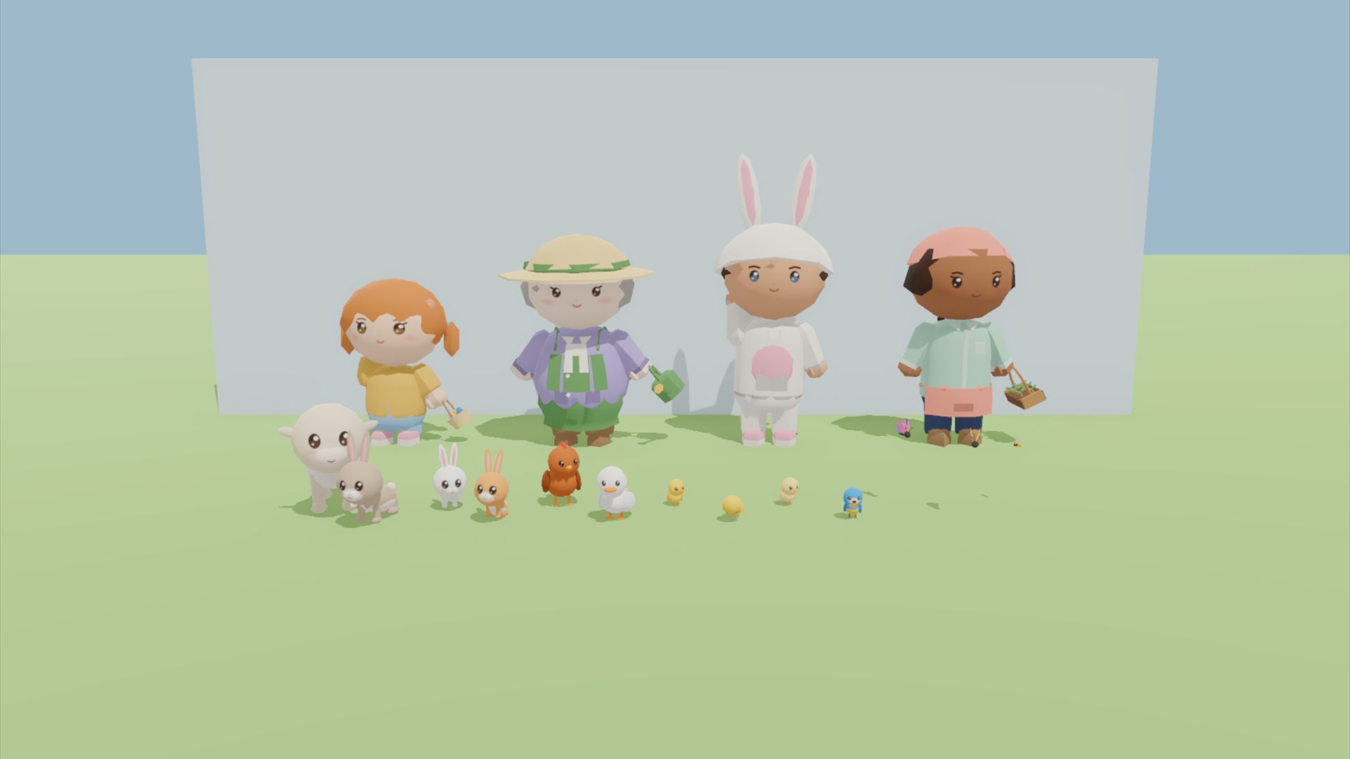 Spring &amp Easter Kit - 385 Low-Poly Models 3D Model