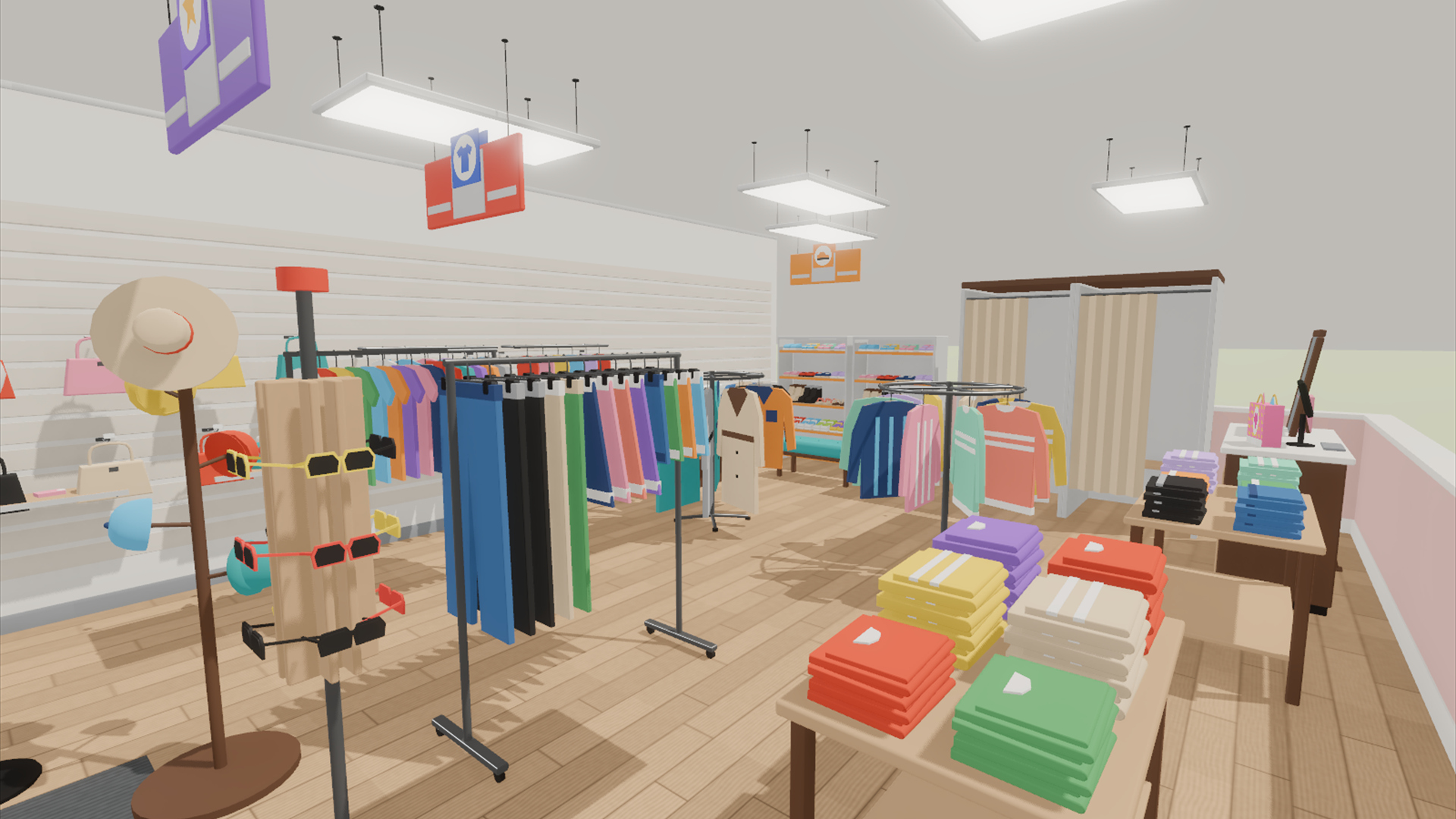 Store Builder - Gift &amp Clothing Store - 431 Low-Poly Models 3D Model