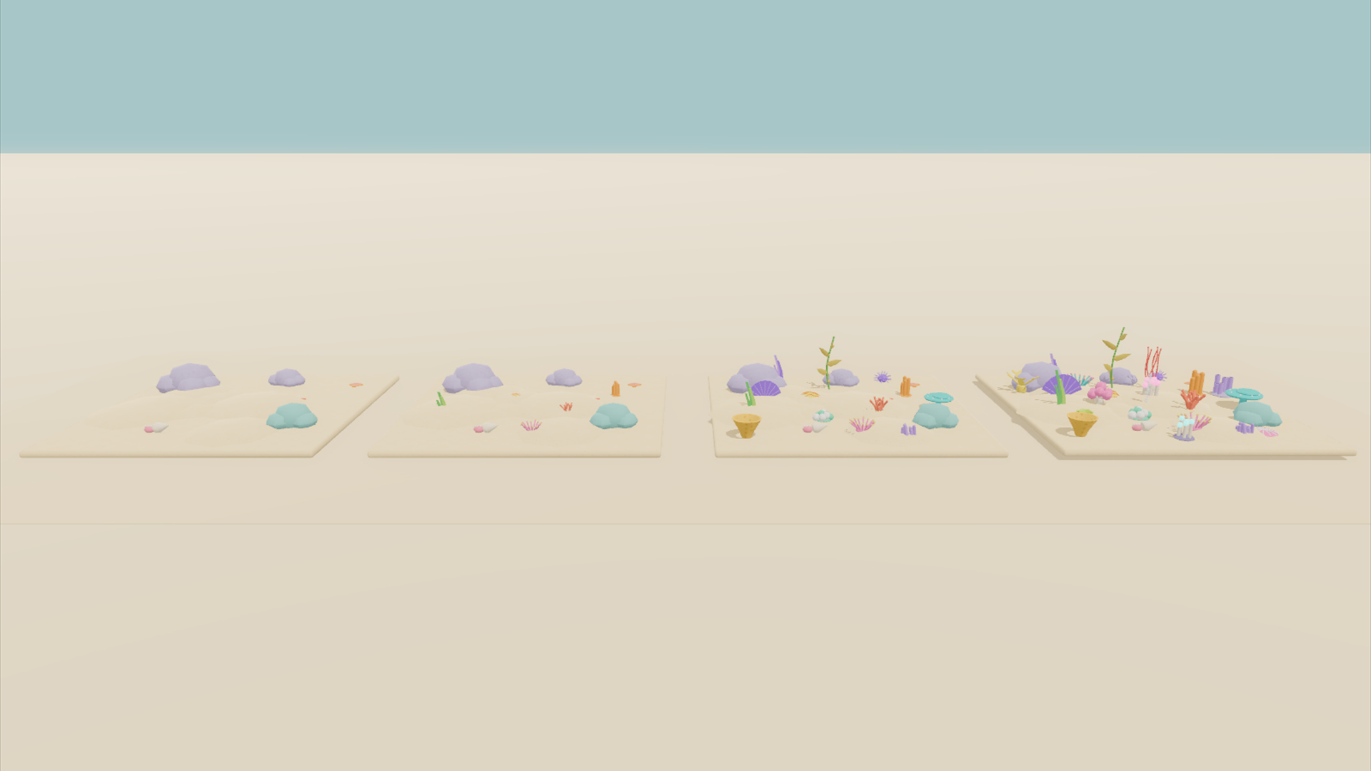 Undersea & Aquarium Kit - 419 Low-Poly Models 3D Model