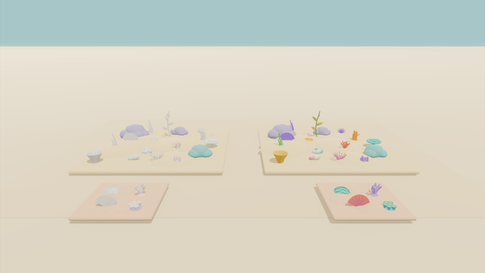 Undersea & Aquarium Kit - 419 Low-Poly Models 3D Model