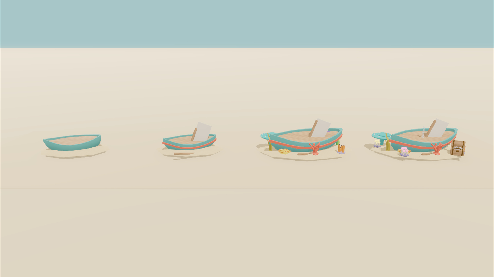Undersea & Aquarium Kit - 419 Low-Poly Models 3D Model