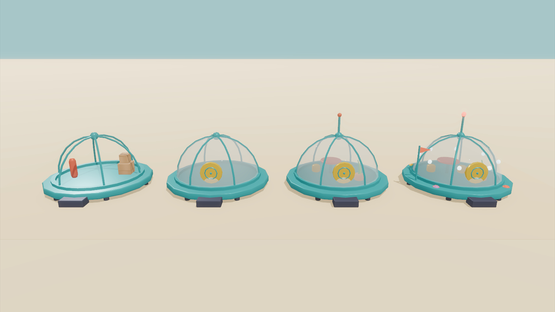 Undersea & Aquarium Kit - 419 Low-Poly Models 3D Model