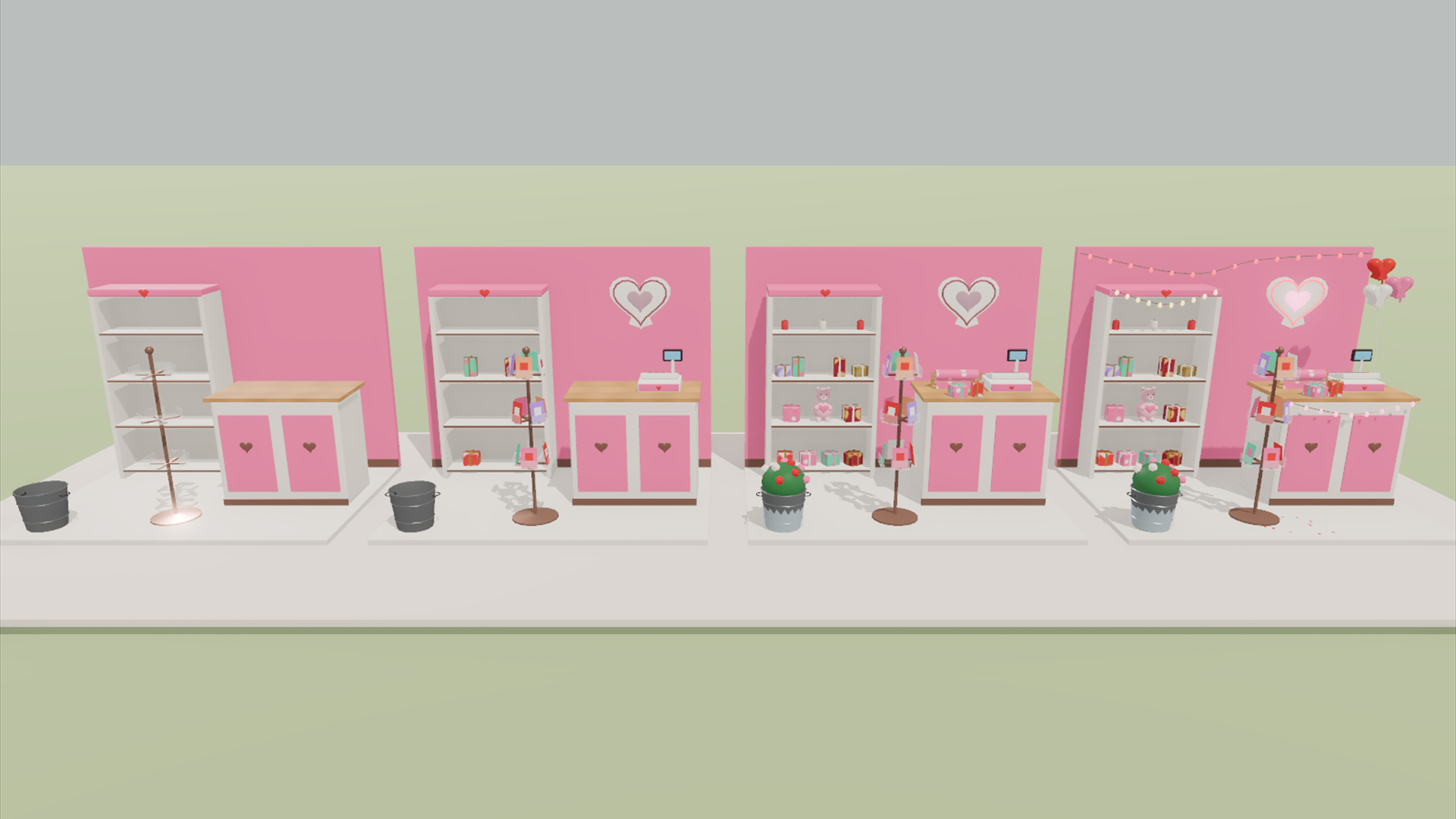 Valentine&039s Day Kit - 401 Low-Poly Models 3D Model