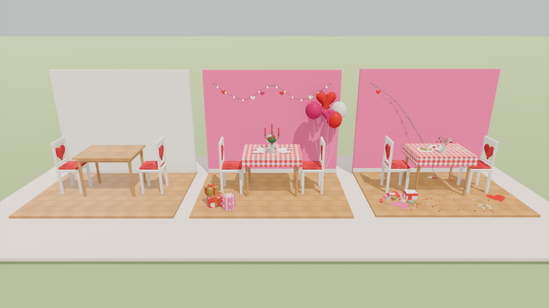 Valentine&039s Day Kit - 401 Low-Poly Models 3D Model