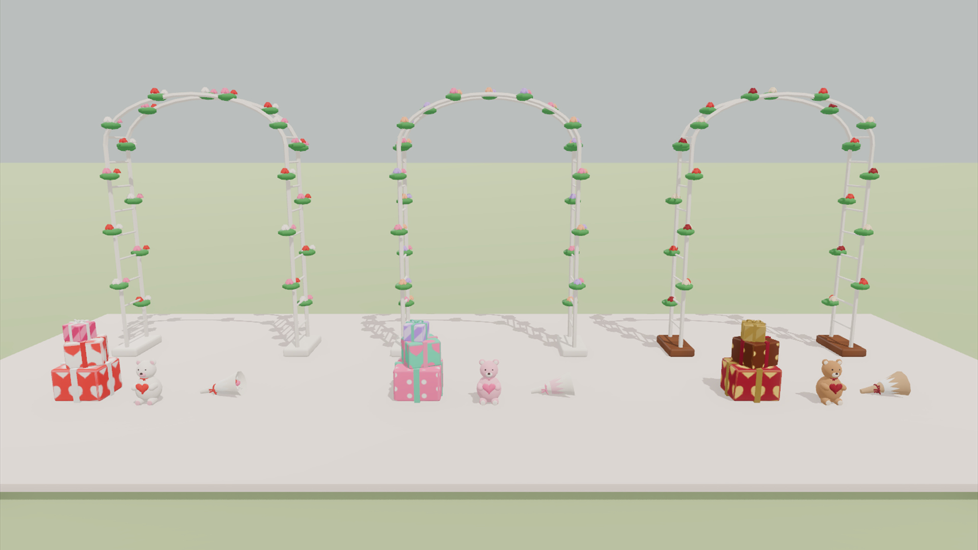 Valentine&039s Day Kit - 401 Low-Poly Models 3D Model