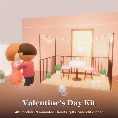 Valentine's Day Kit - 401 Low-Poly Models