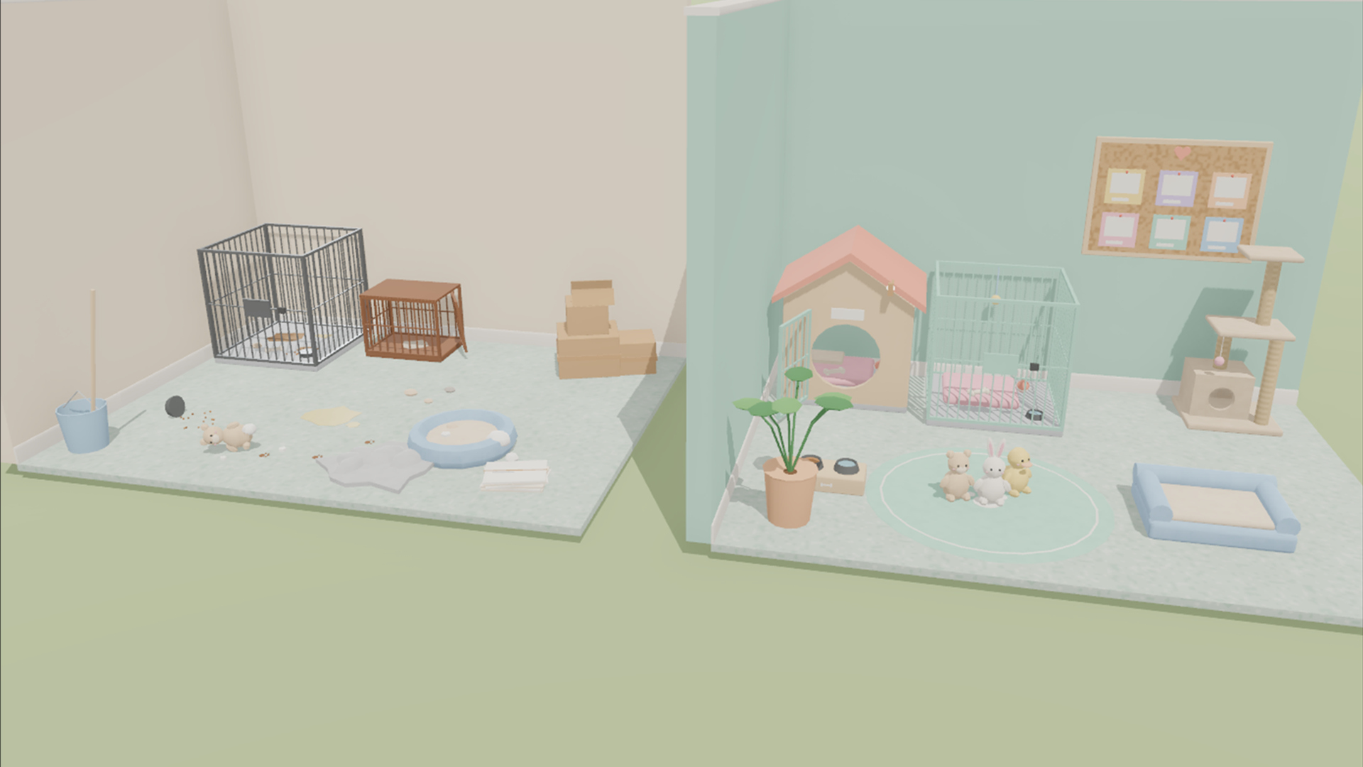 Vet Clinic &amp Animal Shelter Kit - 114 Low-Poly Models 3D Model