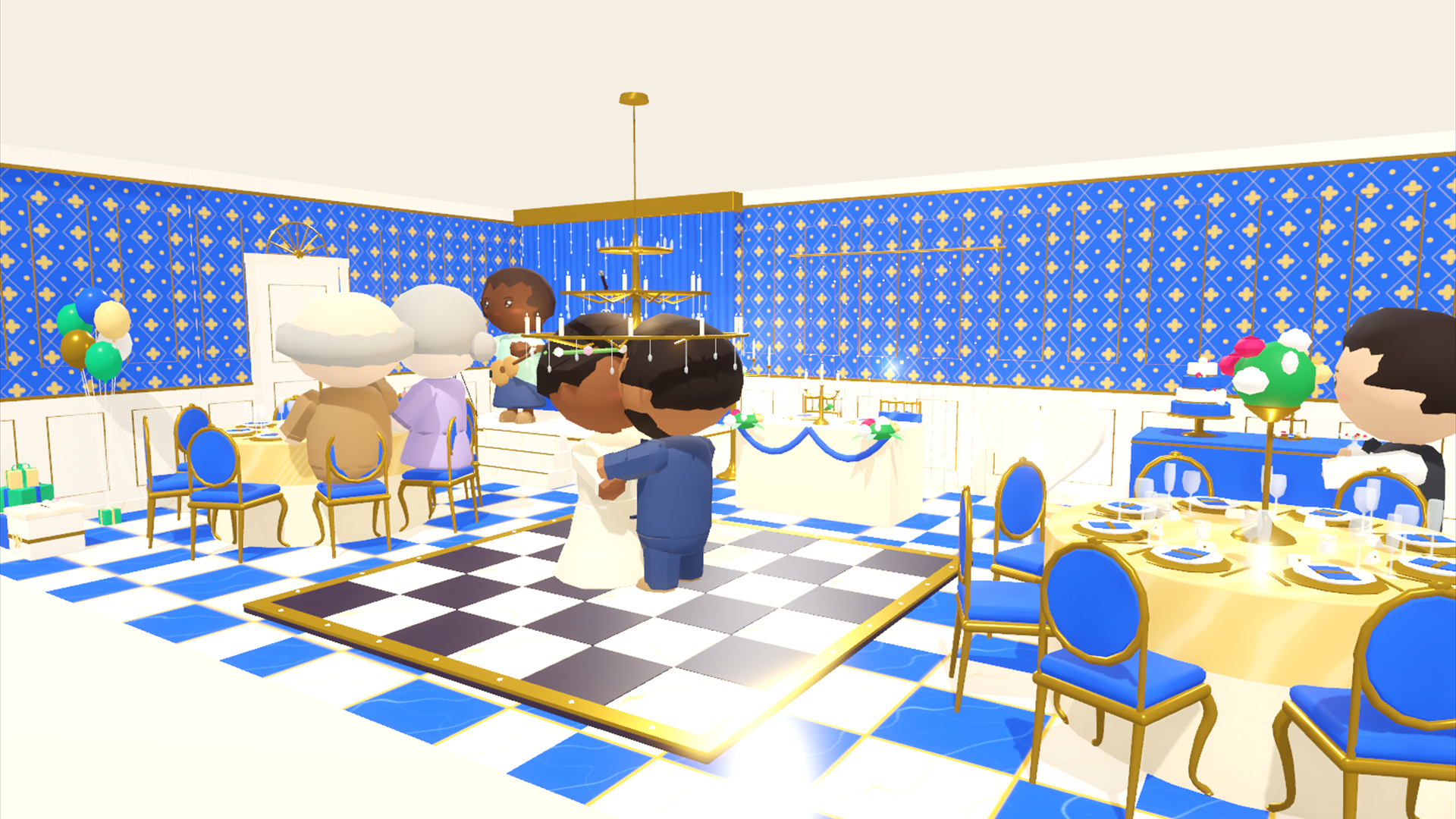 Wedding - Banquet Cake & Characters - 254 Low-Poly Mode 3D Model