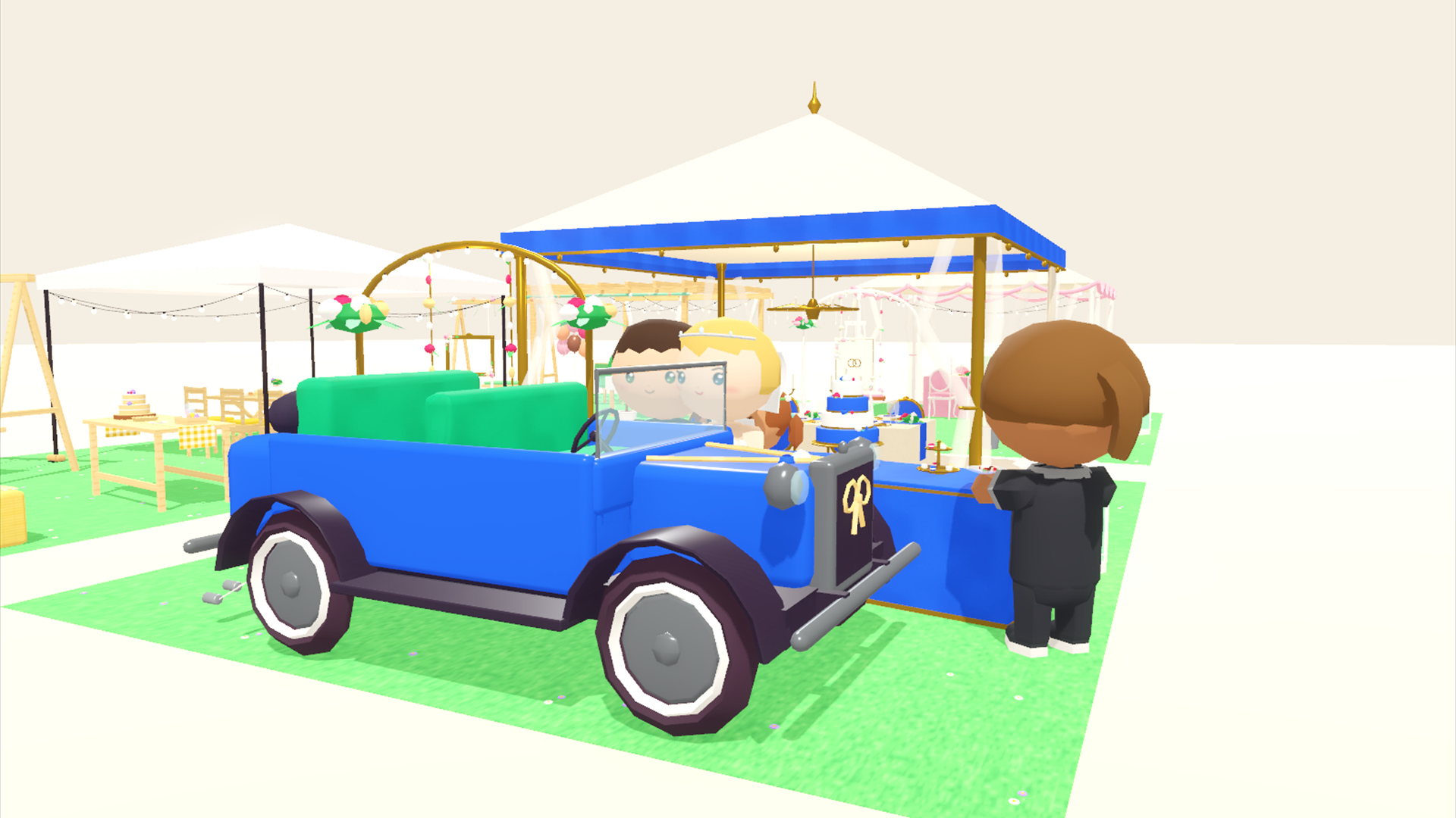 Wedding - Banquet Cake &amp Characters - 254 Low-Poly Mode 3D Model