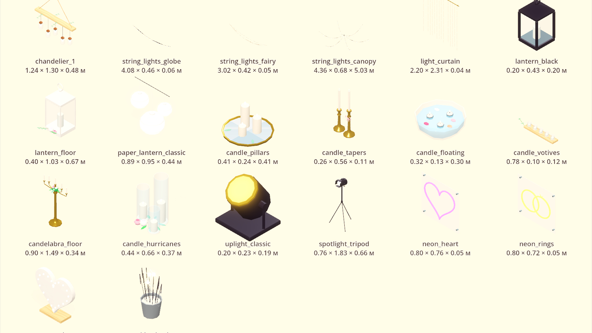 Wedding - Complete - 483 Low-Poly Models 3D Model