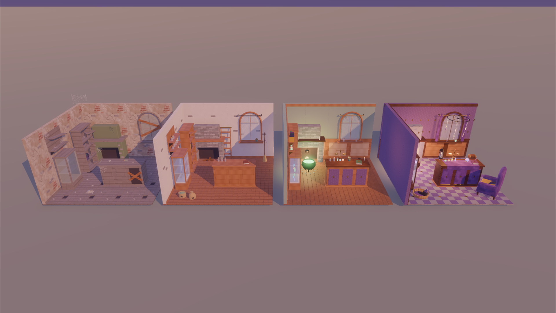 Witch Shop - Complete - 484 Low-Poly Models 3D Model