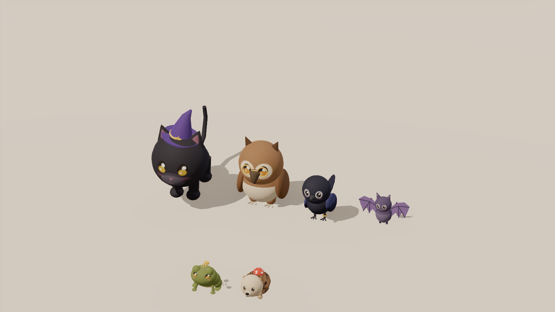 Witch Shop - House School & Characters - 147 Low-Poly Models 3D Model