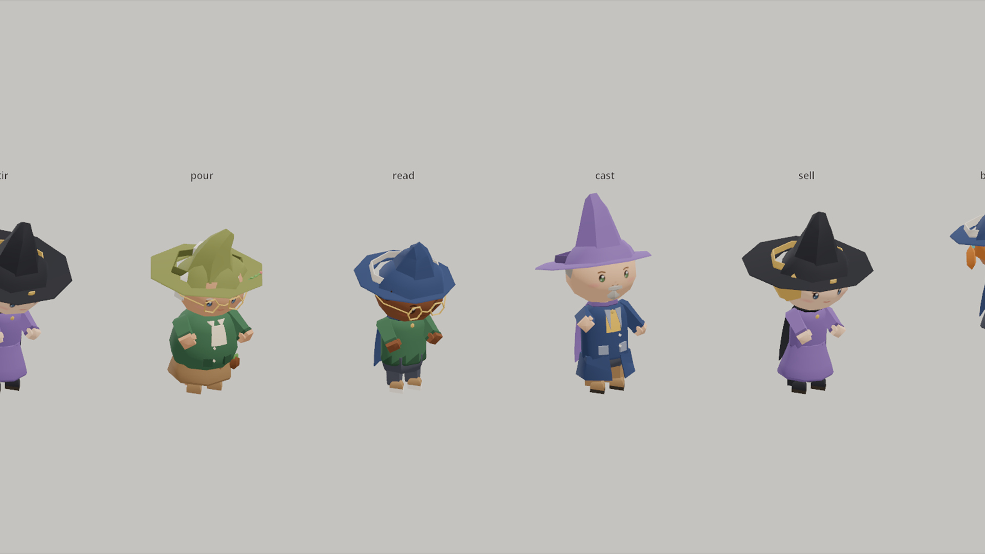 Witch Shop - House School & Characters - 147 Low-Poly Models 3D Model