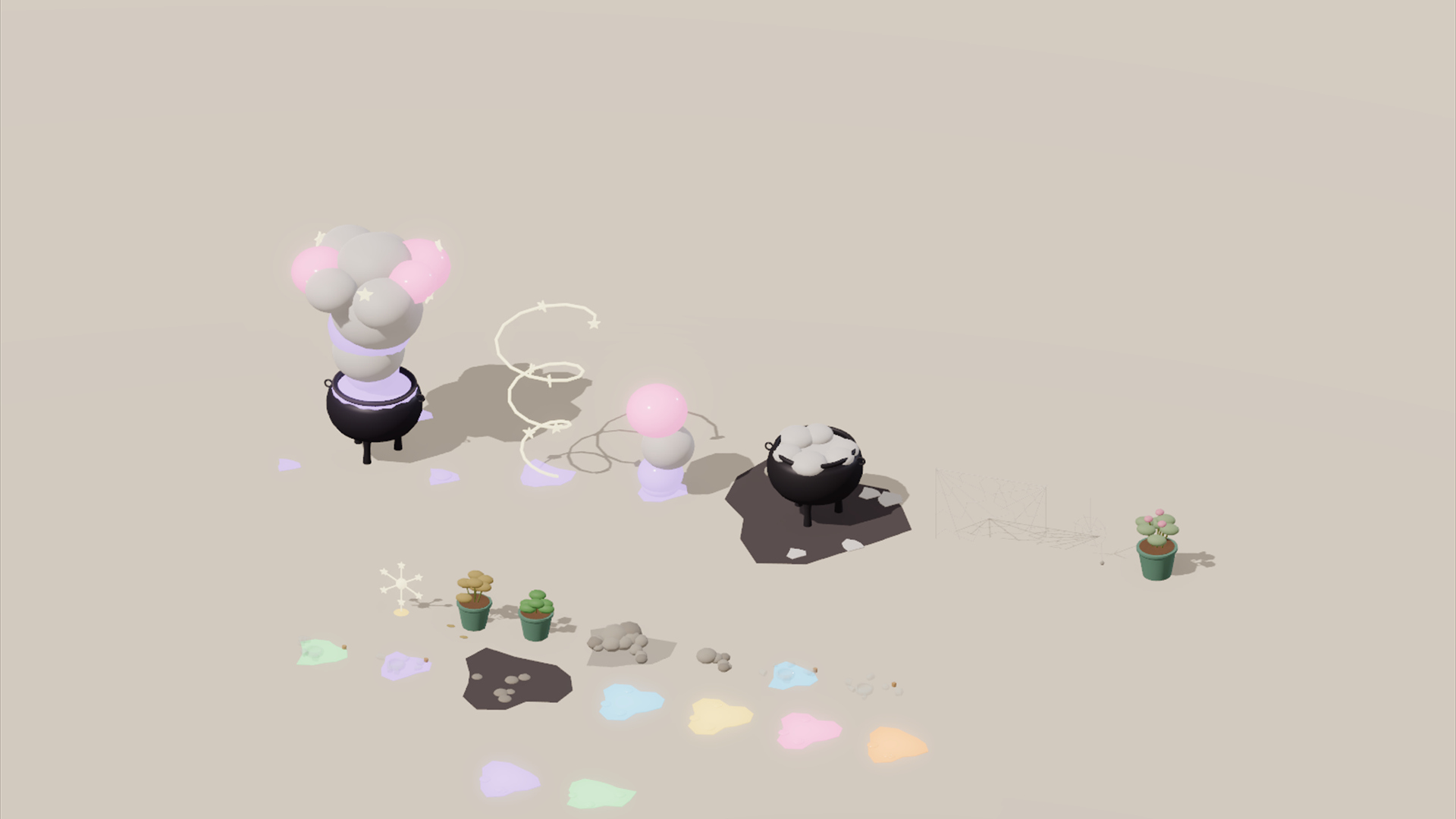 Witch Shop - Potions & Ingredients - 337 Low-Poly Models 3D Model