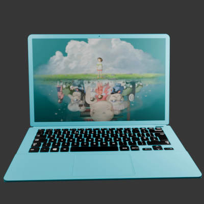 Modern White Slim Laptop
