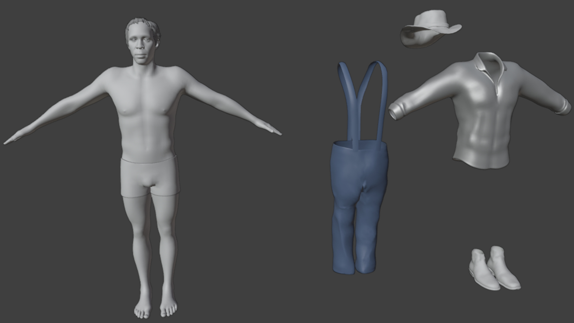 Rigged and Animated Realistic Western Man Low-Poly 3D Model 3D Model