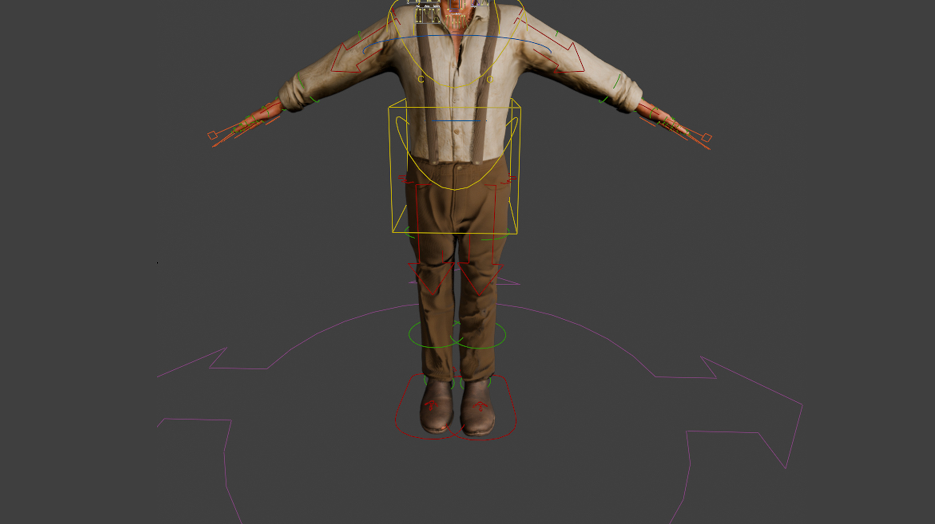 Rigged and Animated Realistic Western Man Low-Poly 3D Model 3D Model