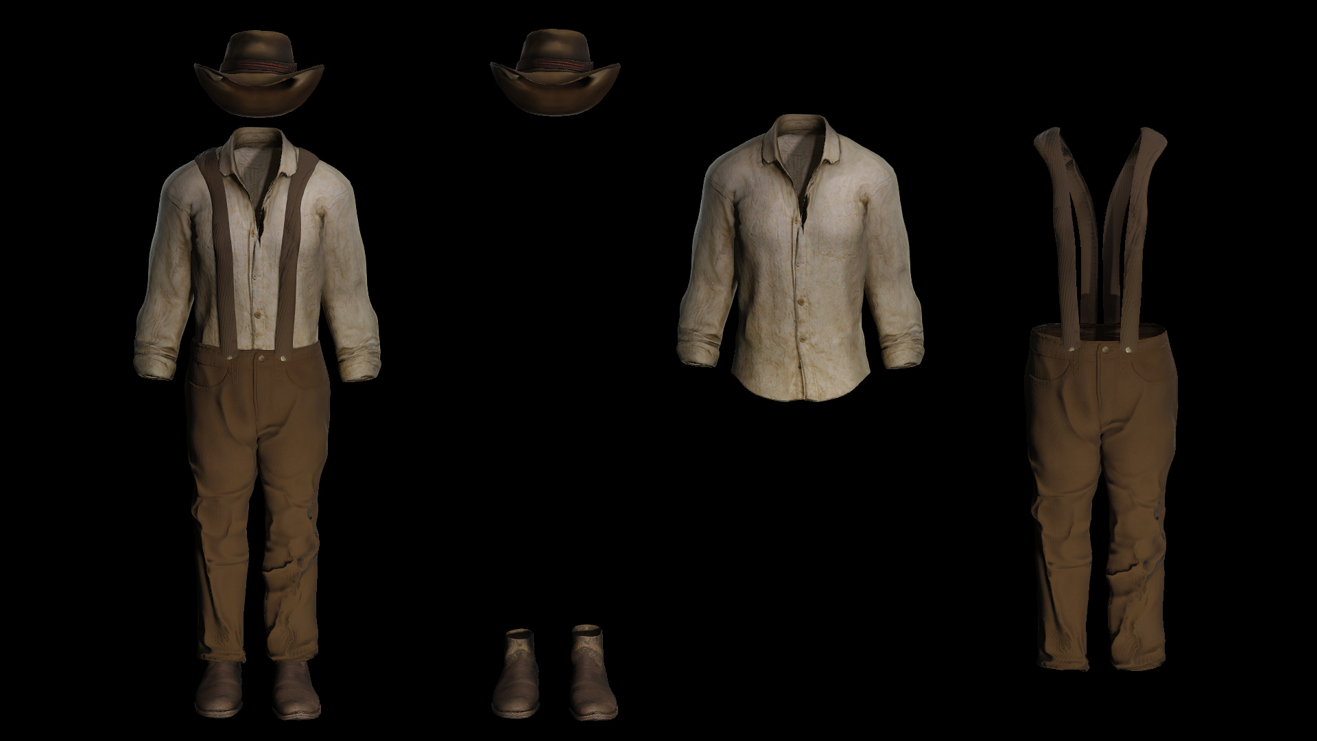 Rigged and Animated Realistic Western Man Low-Poly 3D Model 3D Model