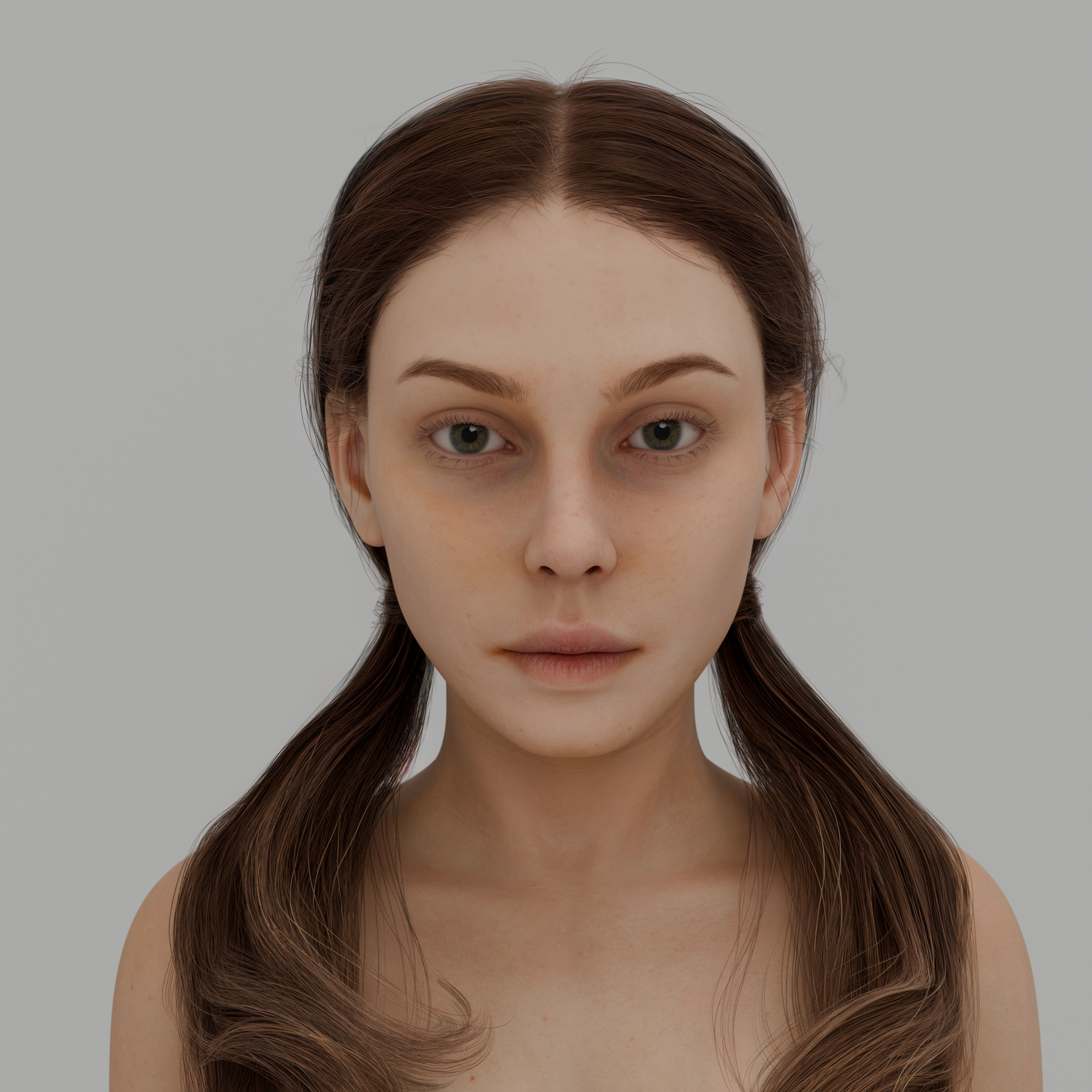 Evelyn - Realistic Rigged Female Character 4K 3D Model
