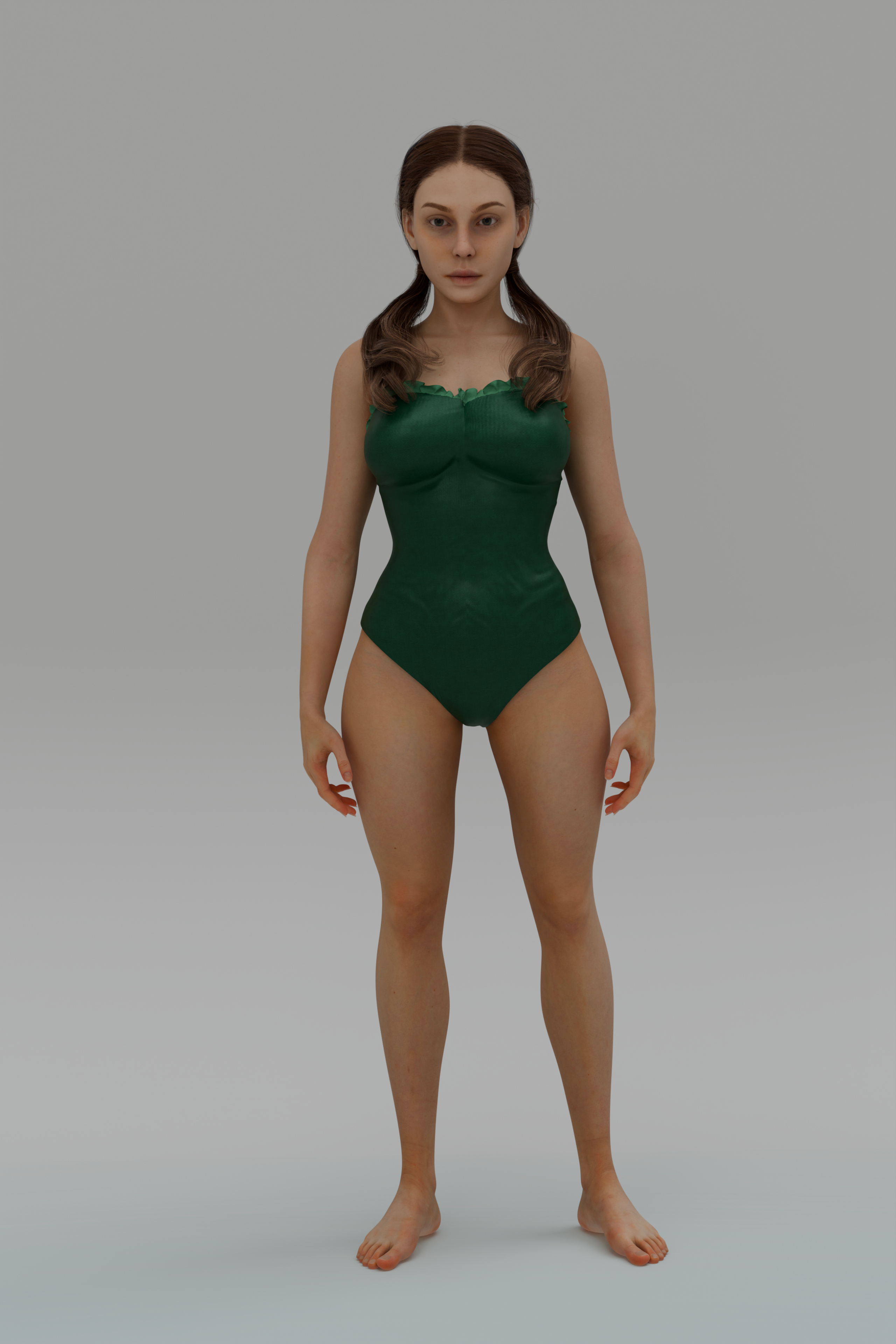 Evelyn - Realistic Rigged Female Character 4K 3D Model