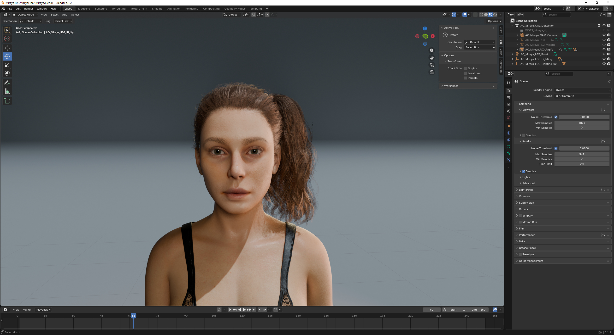 Mireya - Realistic Rigged Female Character 3D Model