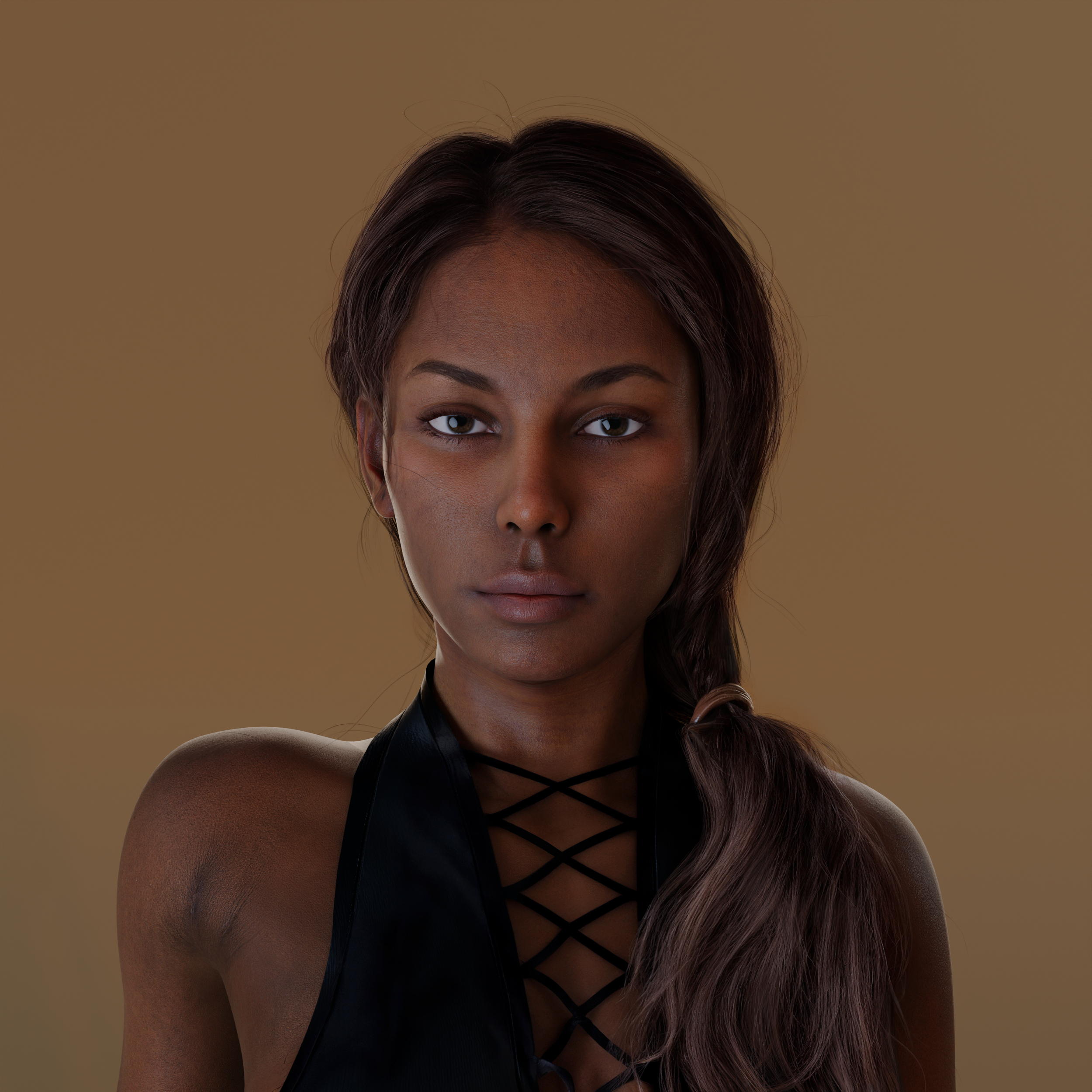 Naomi - Realistic Black Female Character 4K 3D Model