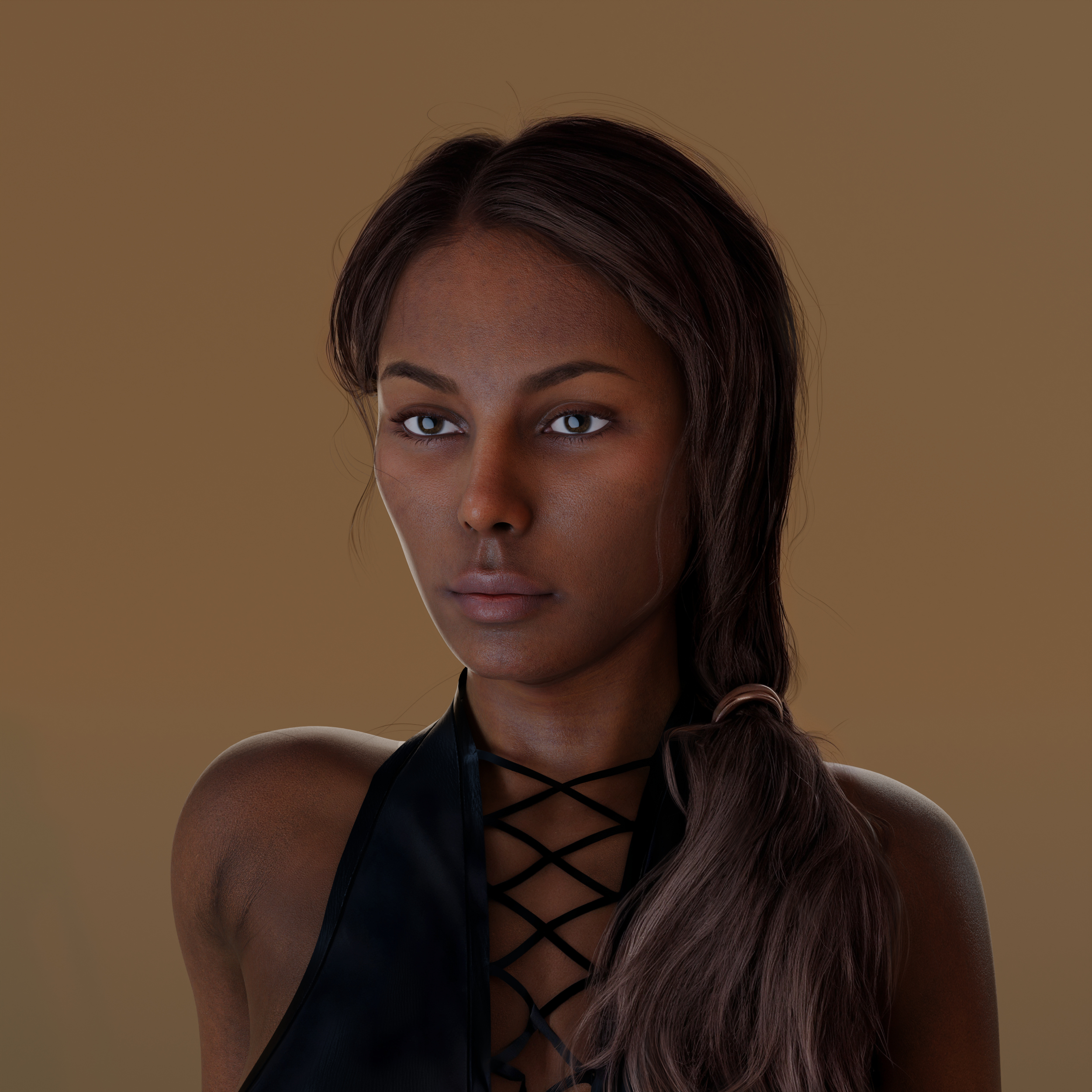 Realistic Female Character Pack 4 Rigged Models 4K 3D Model