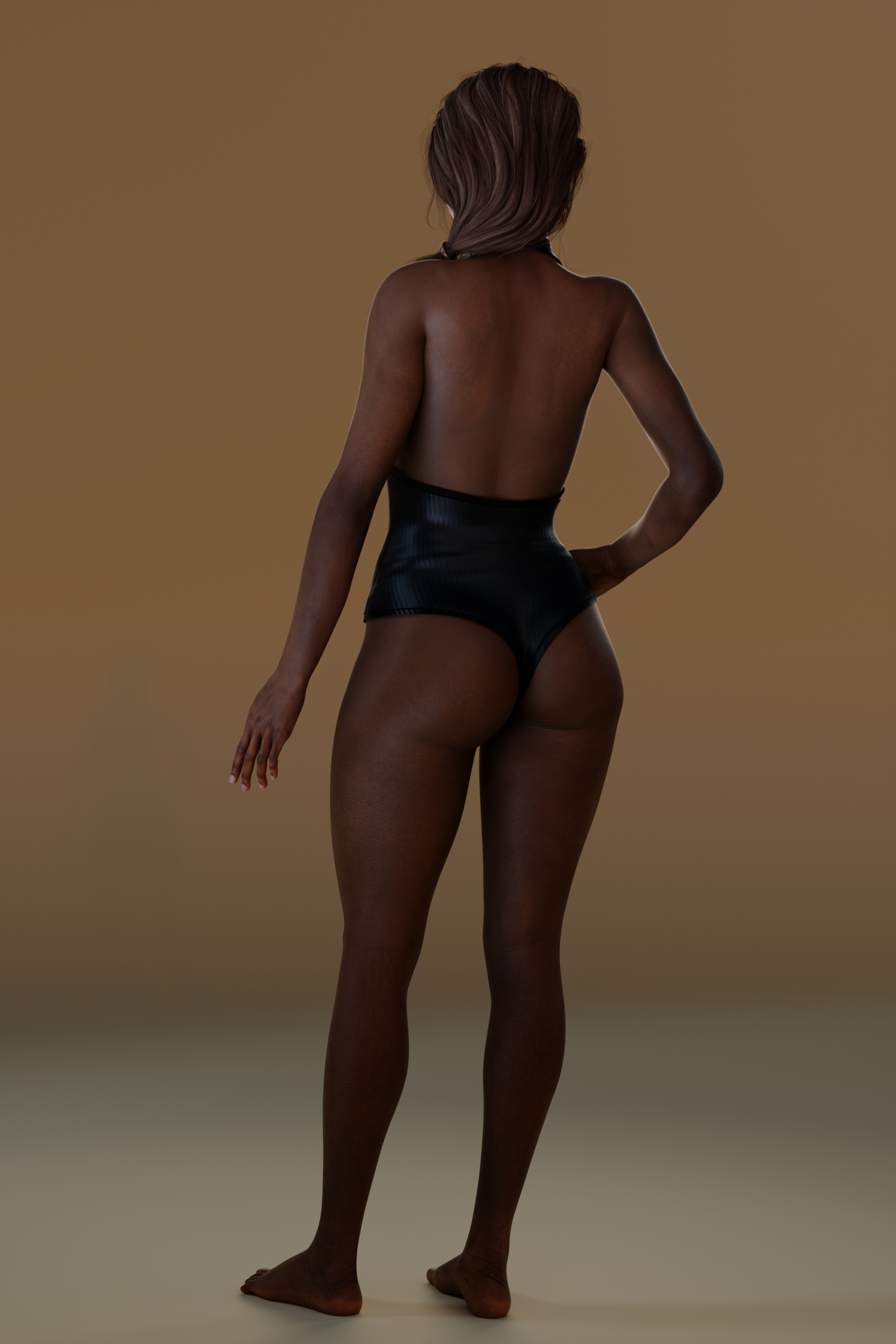 Realistic Female Character Pack 4 Rigged Models 4K 3D Model