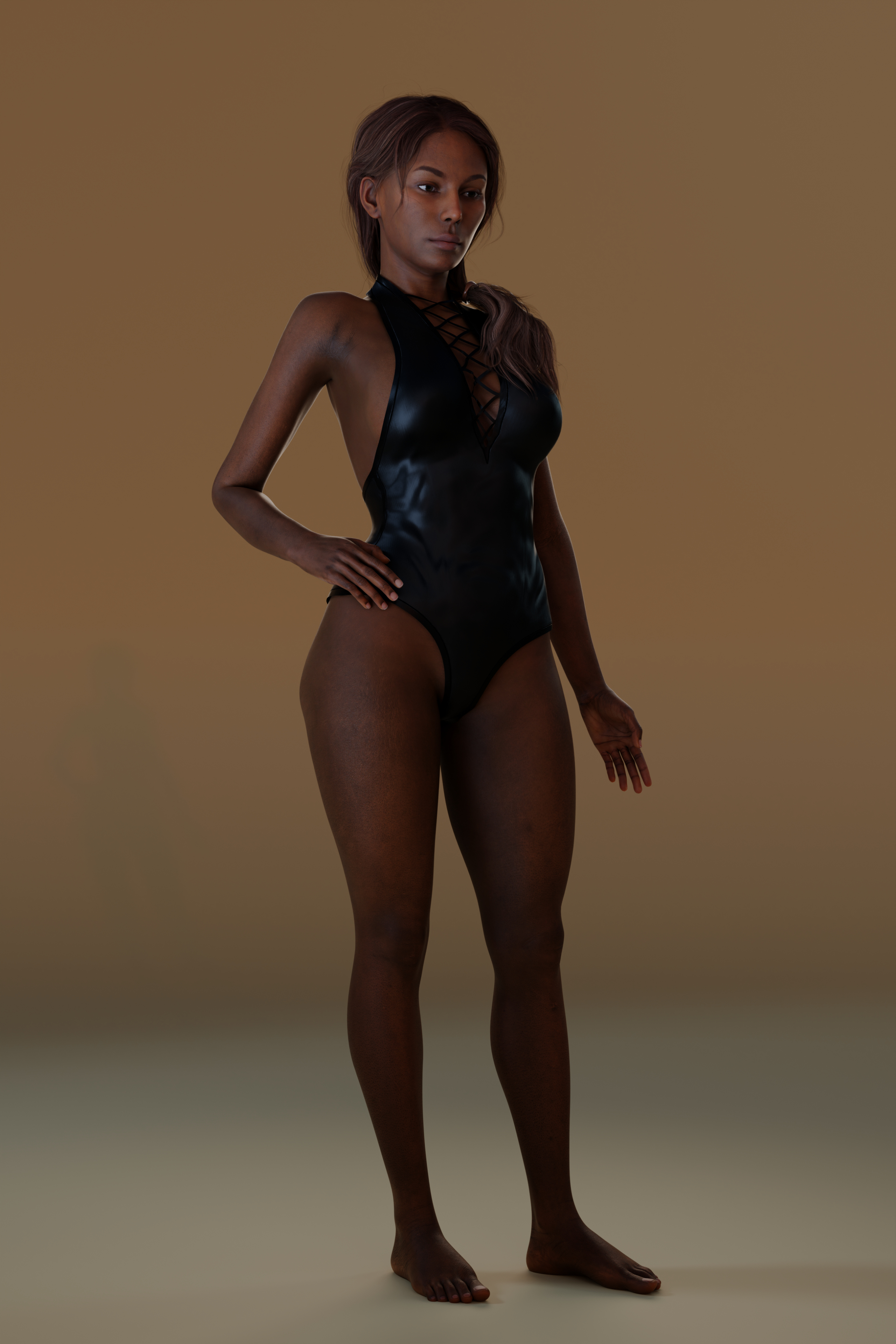 Naomi - Realistic Black Female Character 4K 3D Model