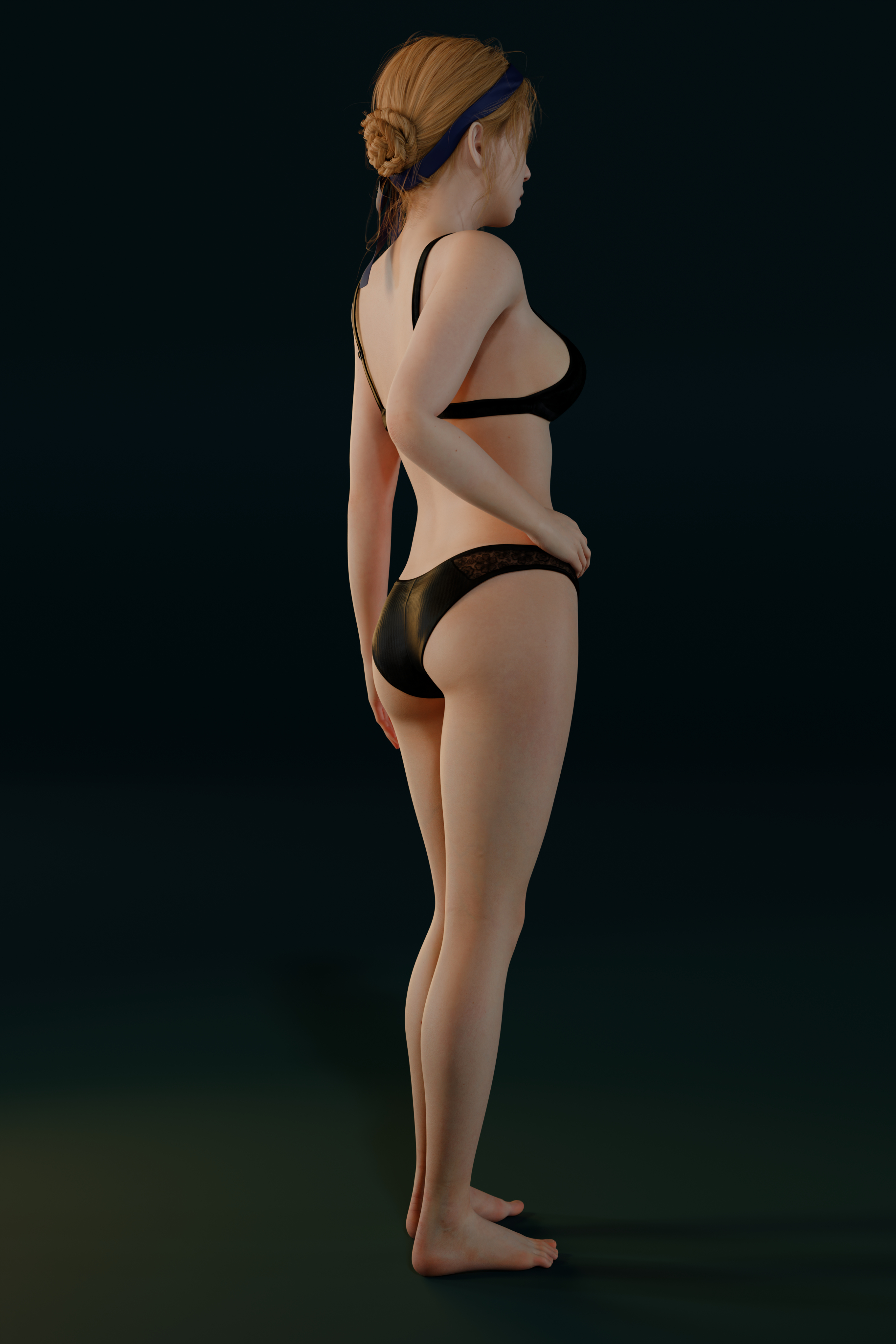 Realistic Female Character Pack 4 Rigged Models 4K 3D Model