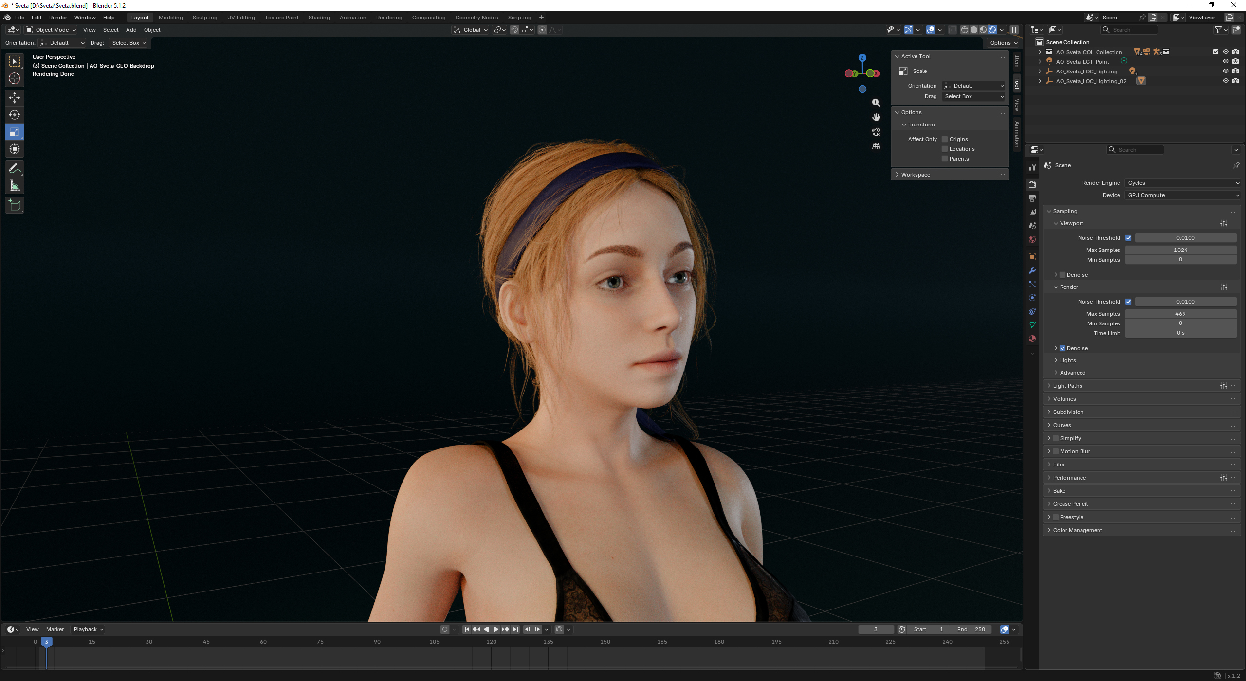 Realistic Female Character Pack 4 Rigged Models 4K 3D Model