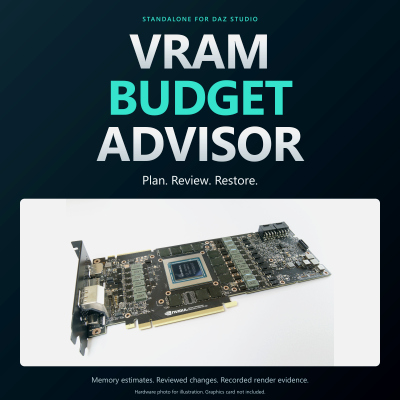 VRAM Budget Advisor for Daz Studio - Budget Planner and Rest
