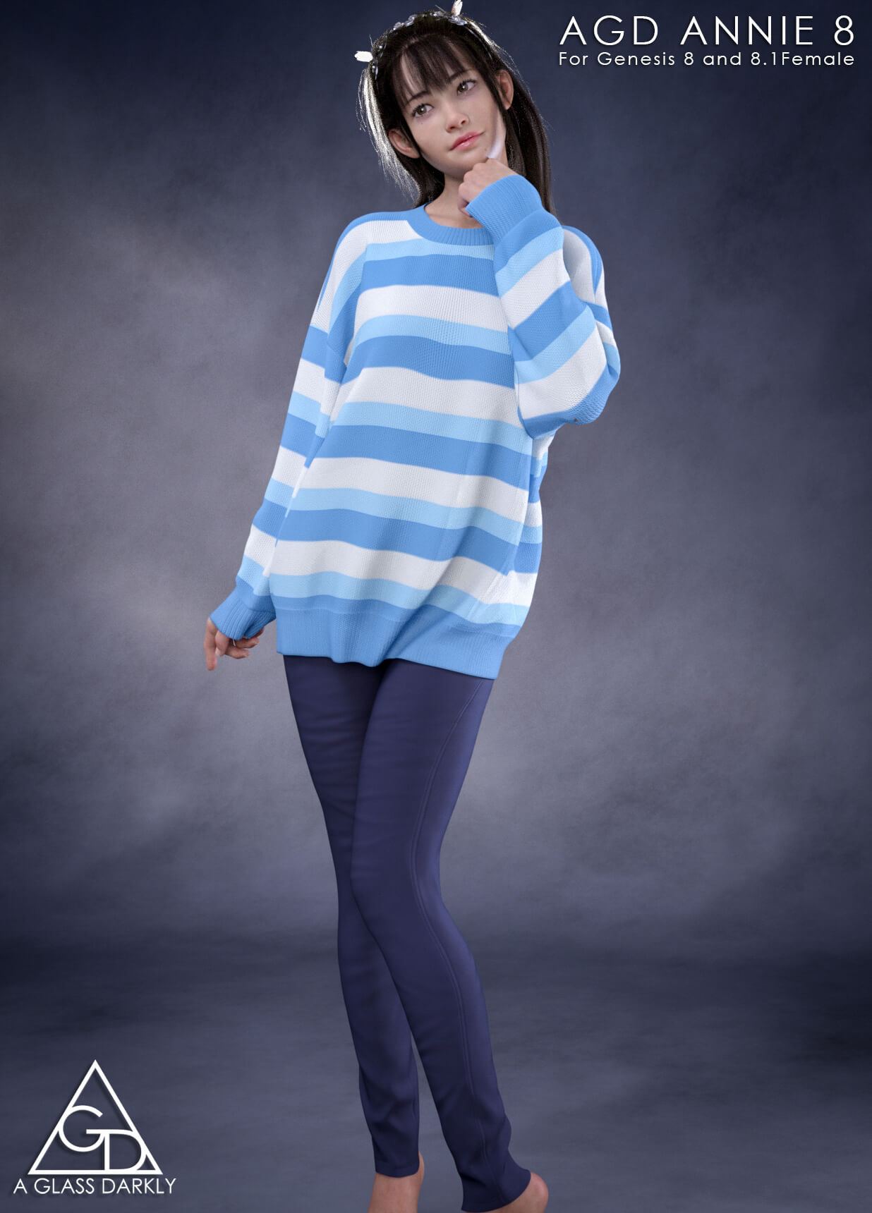 AGD Annie for G8 Promo 1 3D Render, Digital Artwork by aglassdarkly