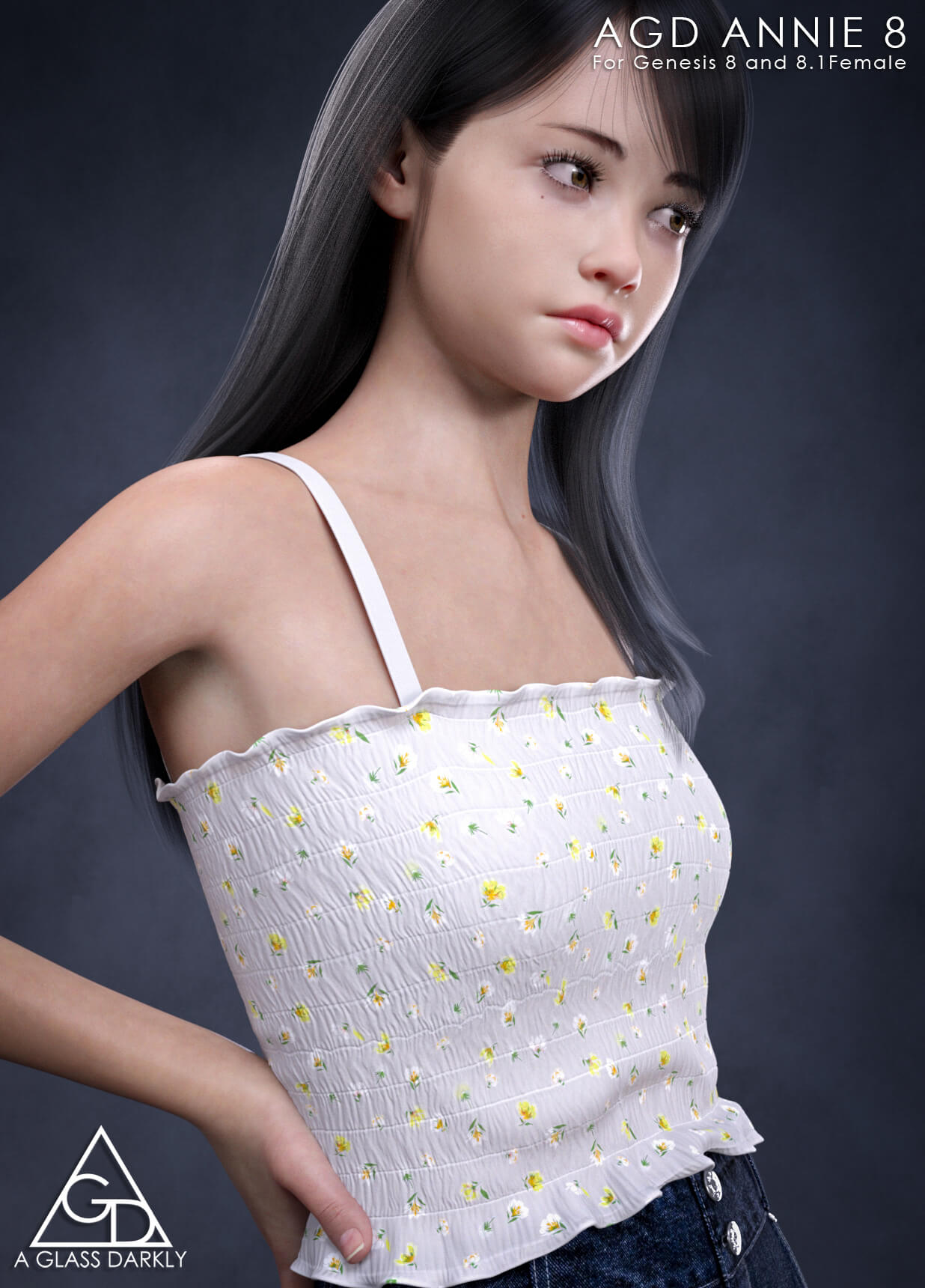 AGD Annie for G8 Promo 2 3D Render, Digital Artwork by aglassdarkly