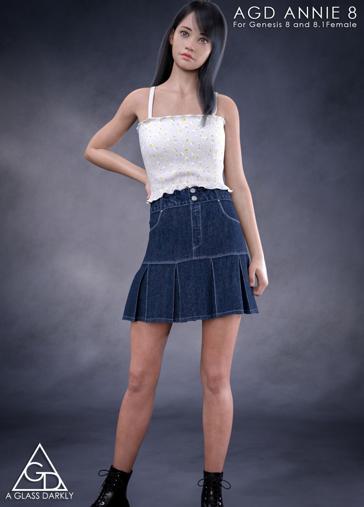 AGD Annie for G8 Promo 5b 3D Render, Digital Artwork by aglassdarkly