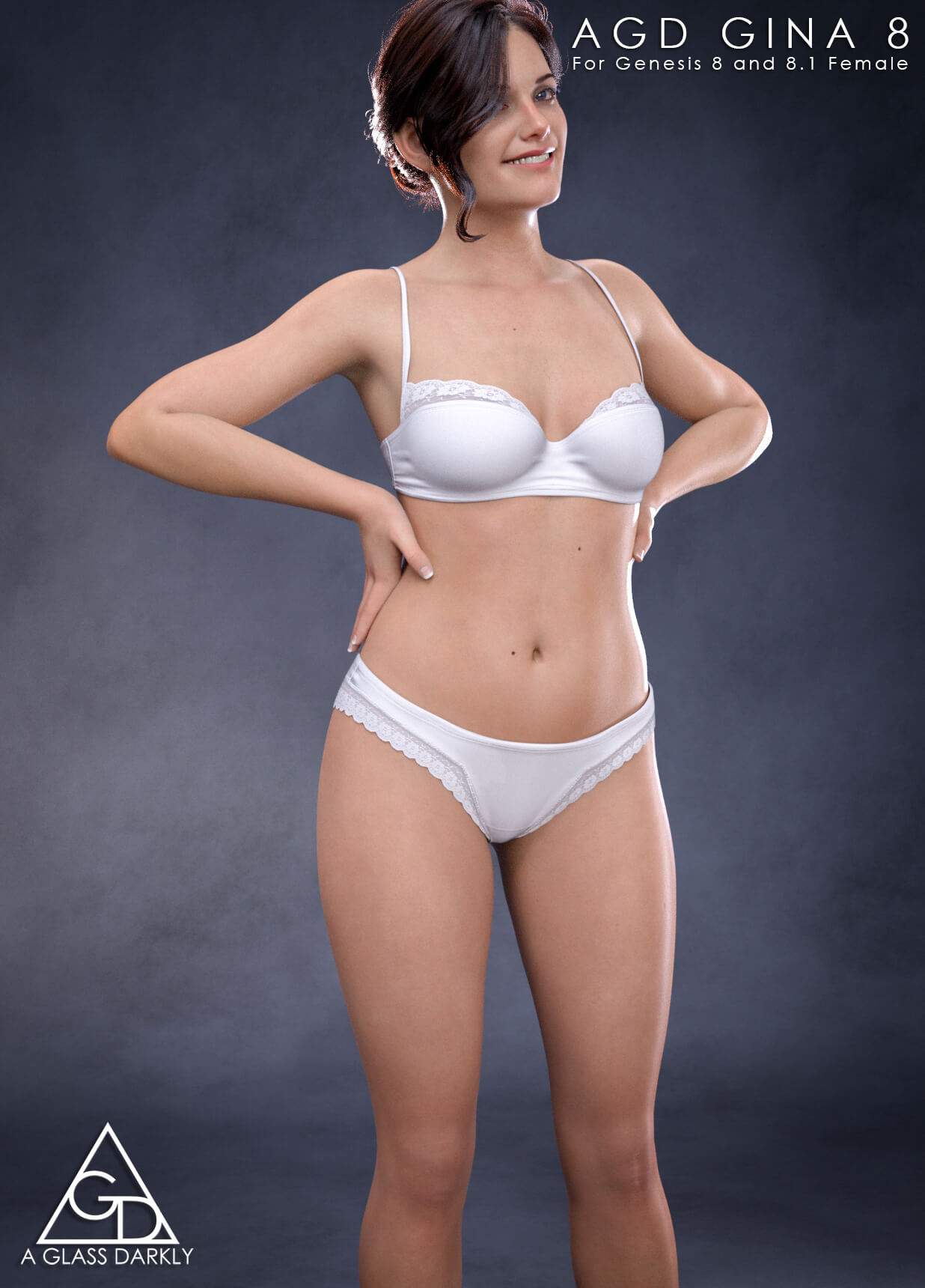 AGD Gina for G8 Promo 4 3D Render, Digital Artwork by aglassdarkly