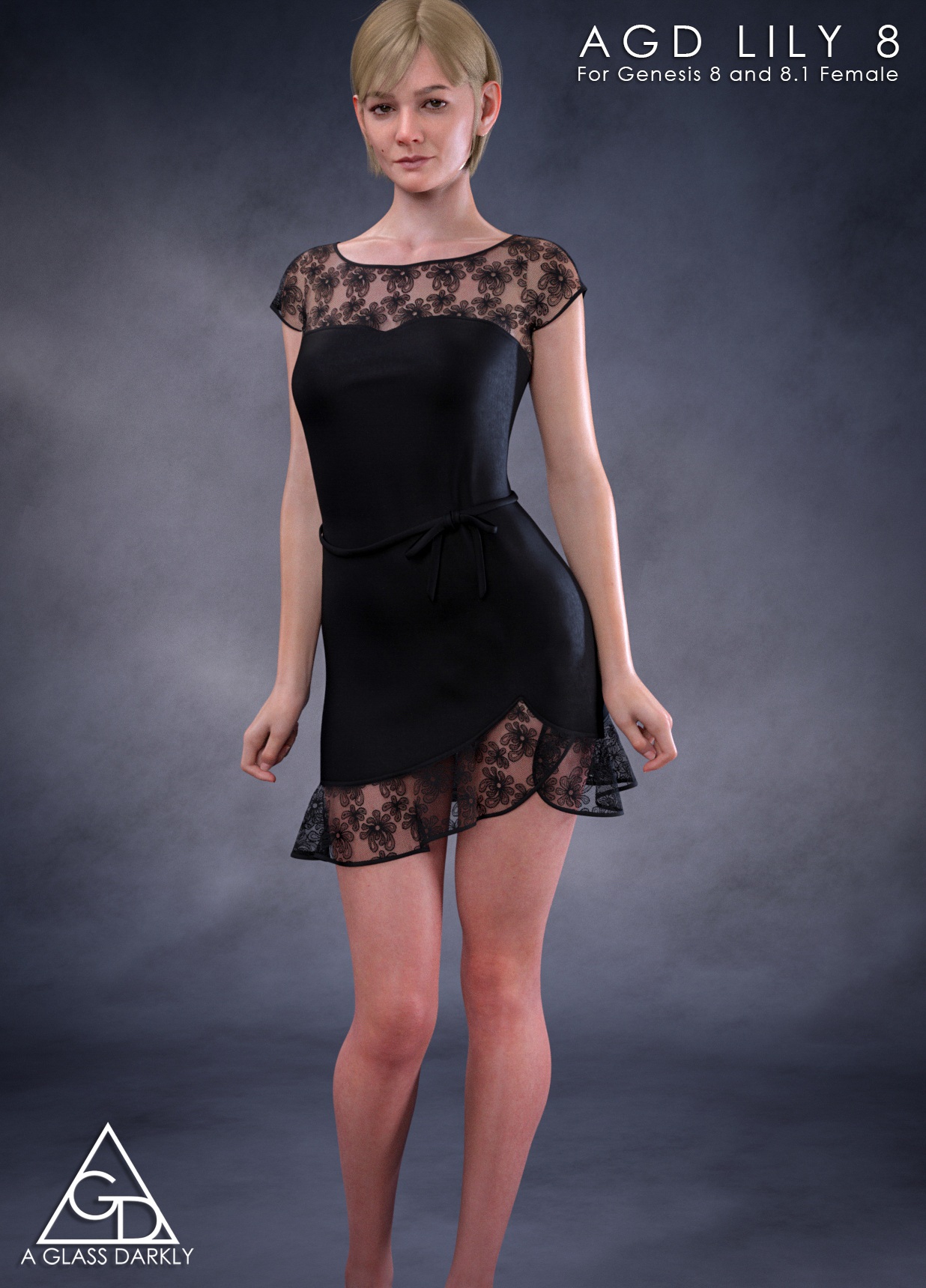 AGD Lily for G8 Promo 3 3D Render, Digital Artwork by aglassdarkly