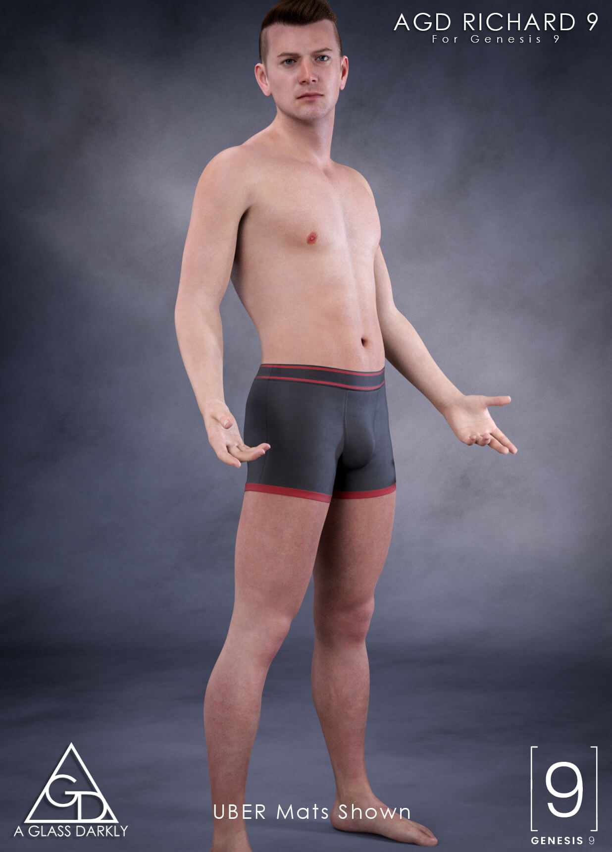 AGD Richard for G9 Promo 2 3D Render, Digital Artwork by aglassdarkly