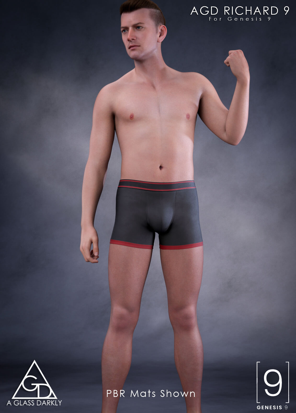 AGD Richard for G9 Promo 3 3D Render, Digital Artwork by aglassdarkly