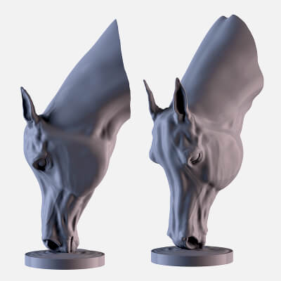 Horse Head Sculpture