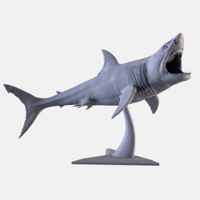 White Shark Sculpture