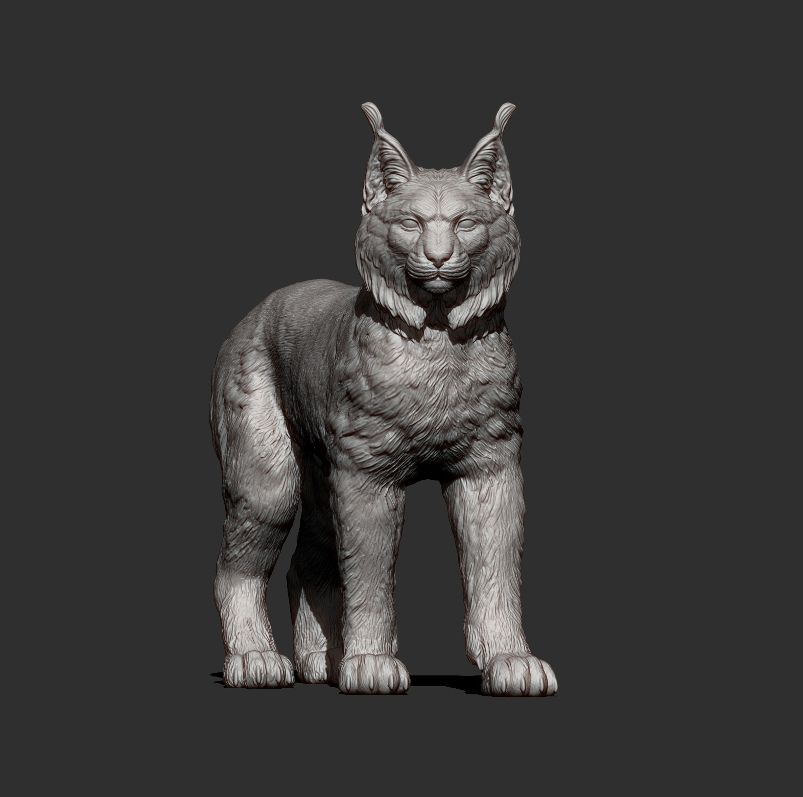 Eurasian Lynx 3D Print Model &ndash Realistic Wild Cat STL 3D Model