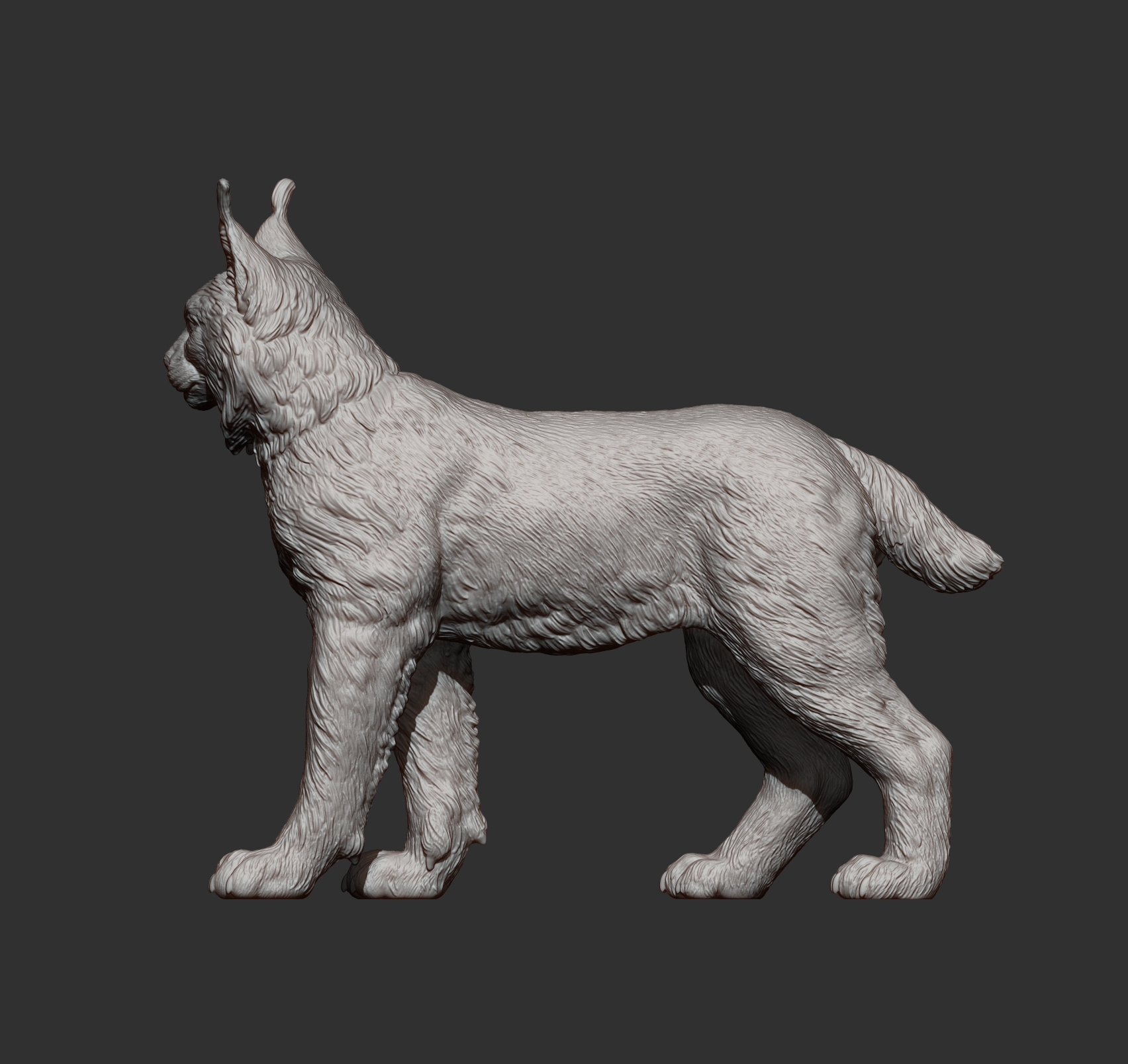Eurasian Lynx 3D Print Model &ndash Realistic Wild Cat STL 3D Model