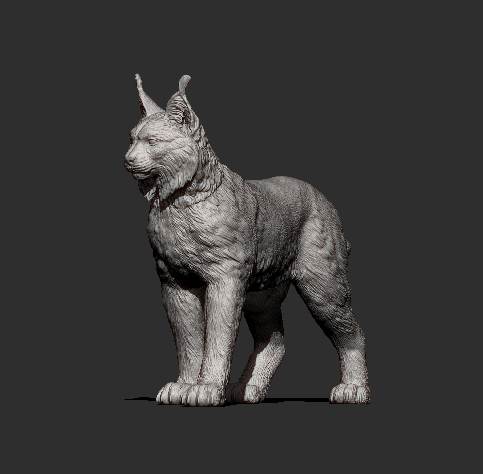 Eurasian Lynx 3D Print Model &ndash Realistic Wild Cat STL 3D Model