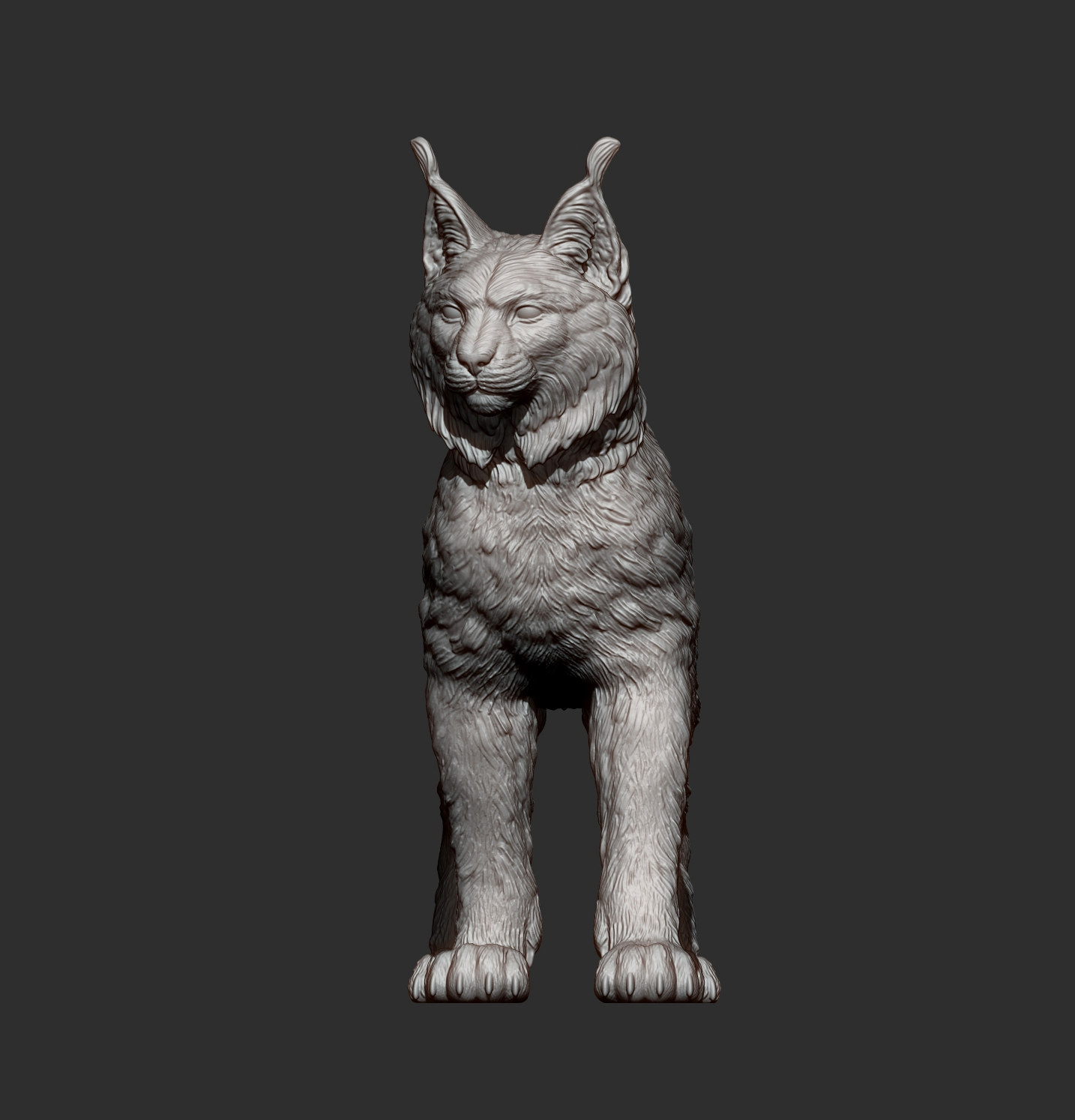 Eurasian Lynx 3D Print Model &ndash Realistic Wild Cat STL 3D Model