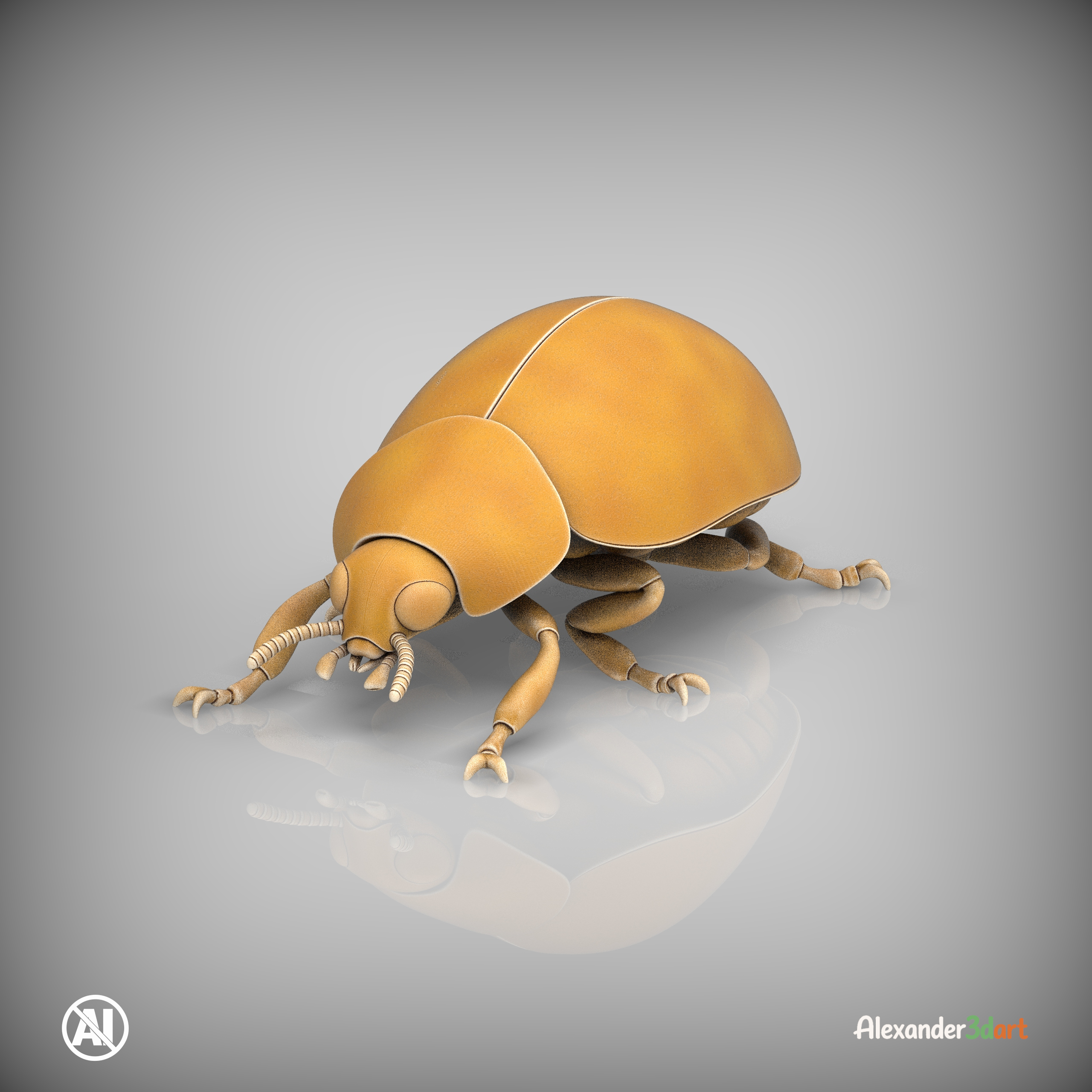 Ladybug 3D Print Model &ndash Realistic Beetle Insect STL 3D Model